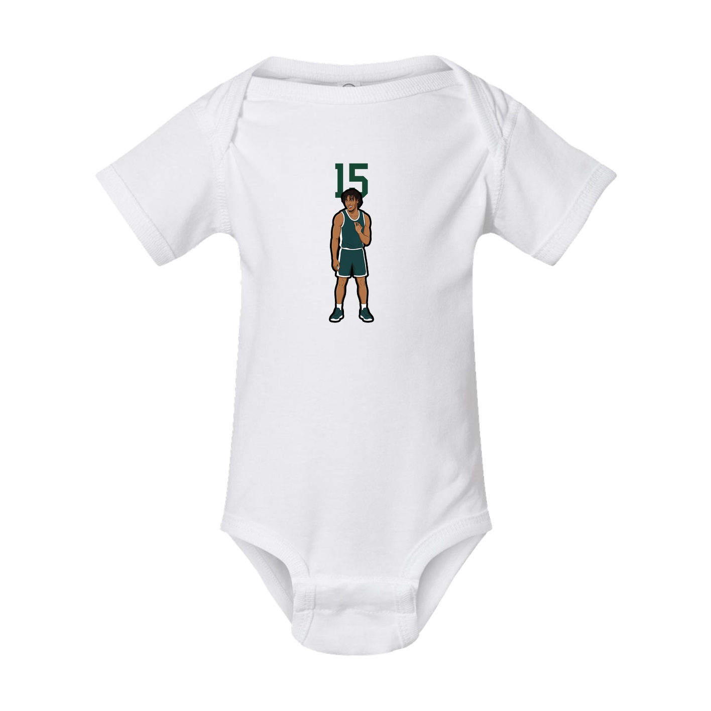 Baby Onesie — Number Top in White