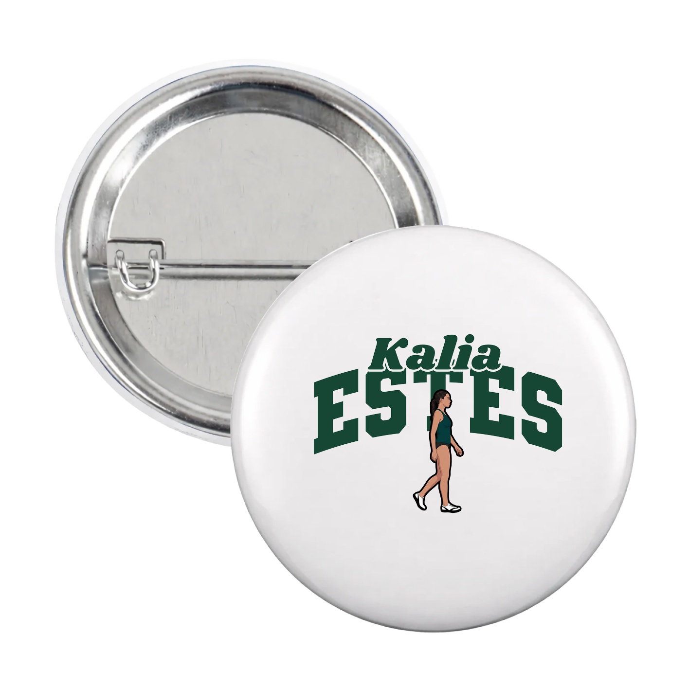 Game Day Button — Signature Arch in White