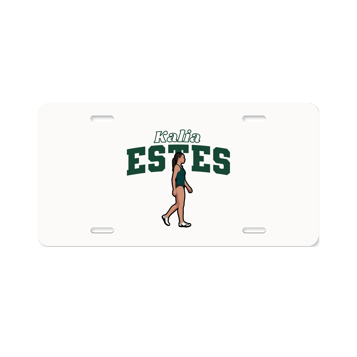 License Plate — Name Arch in Classic