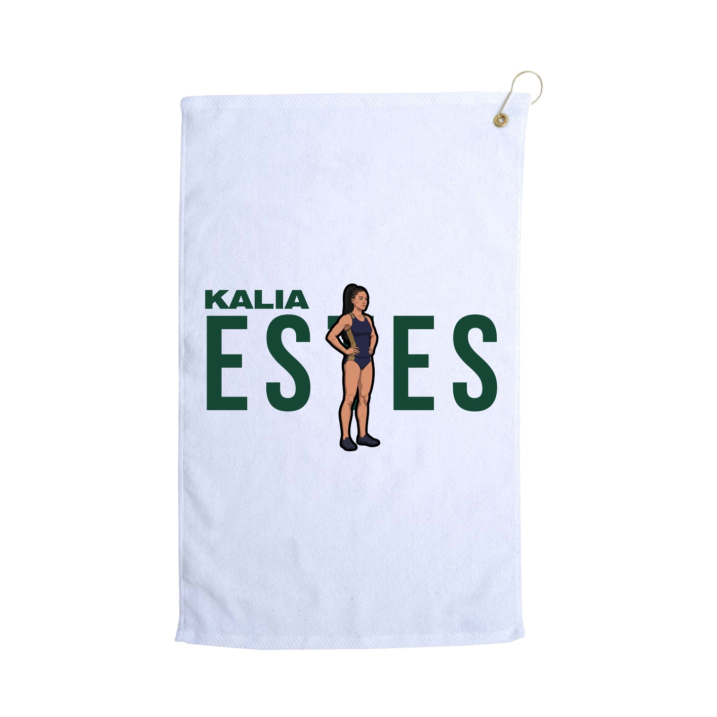 Golf Towel — Player Name in White