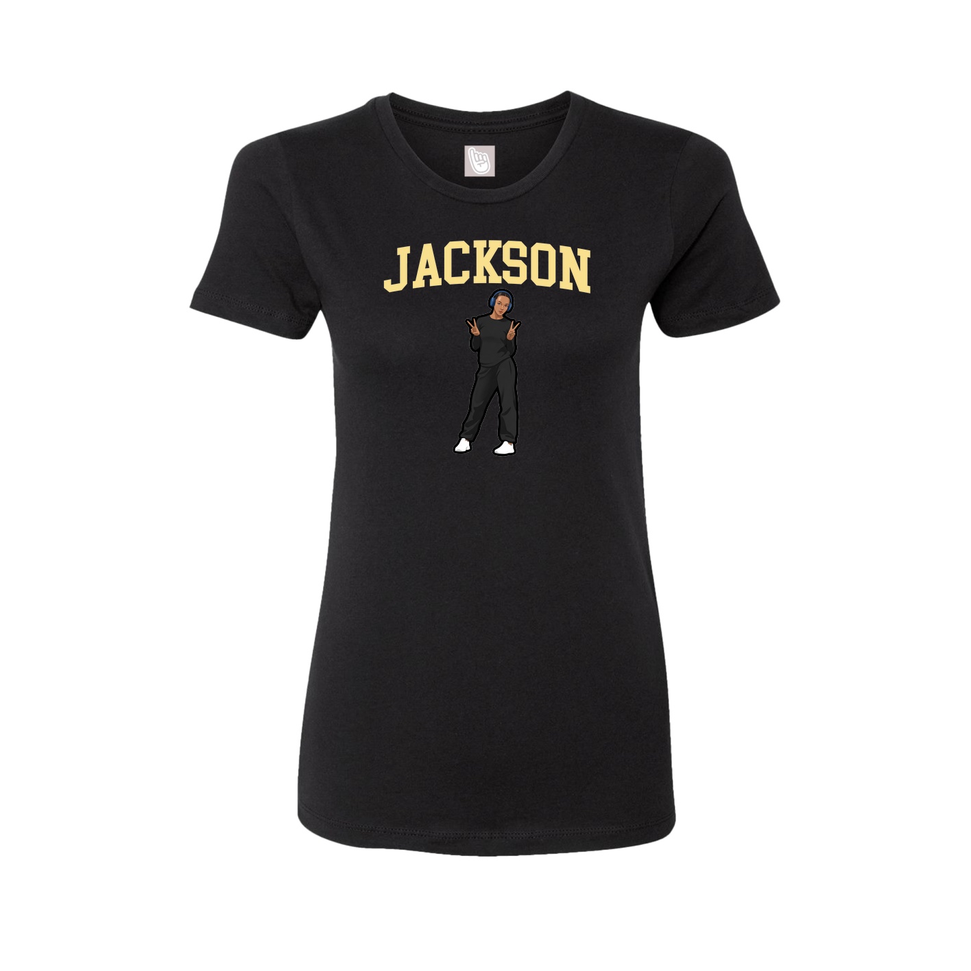 Fitted Women's Tee — Shirsey in Black