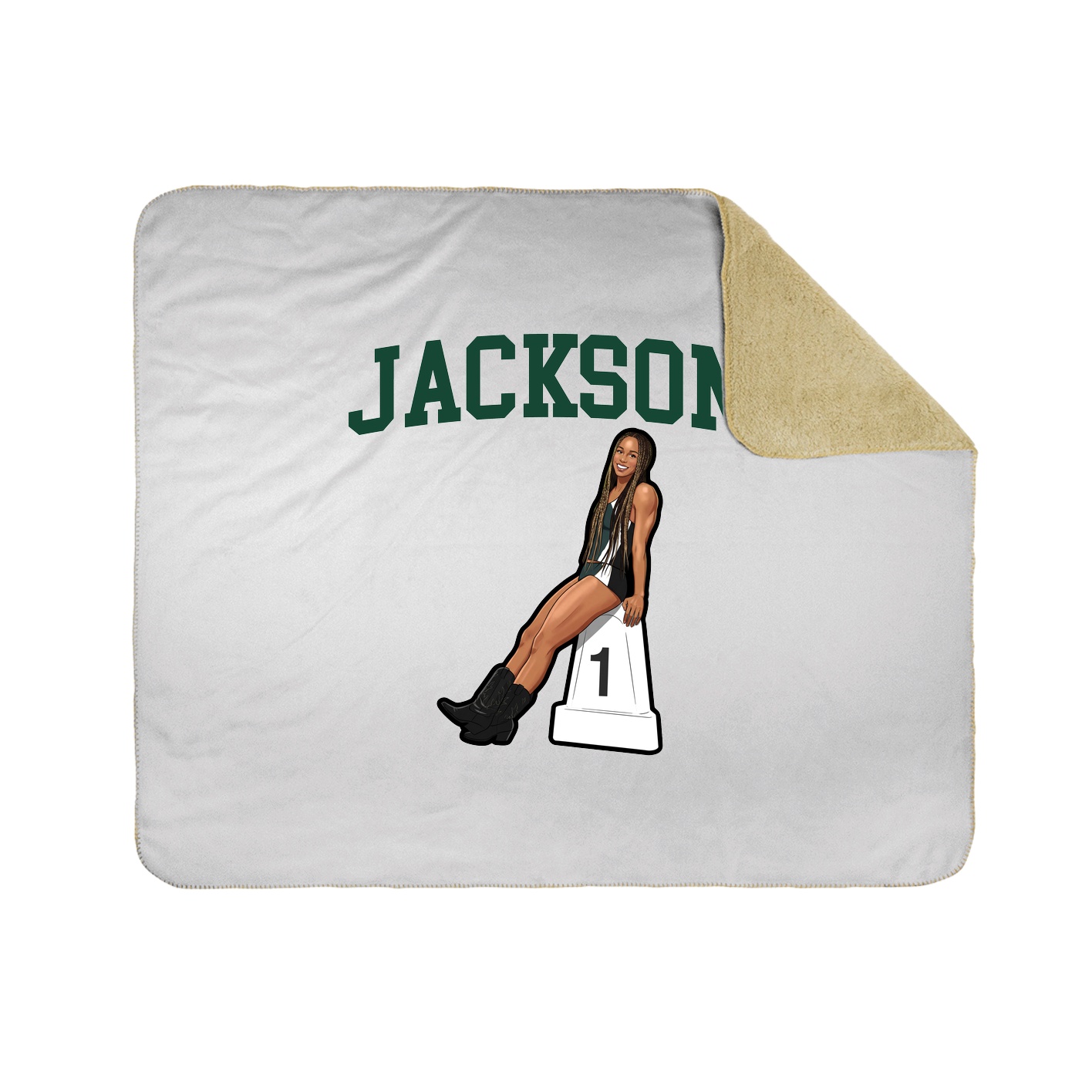 Throw Blanket — Shirsey in White
