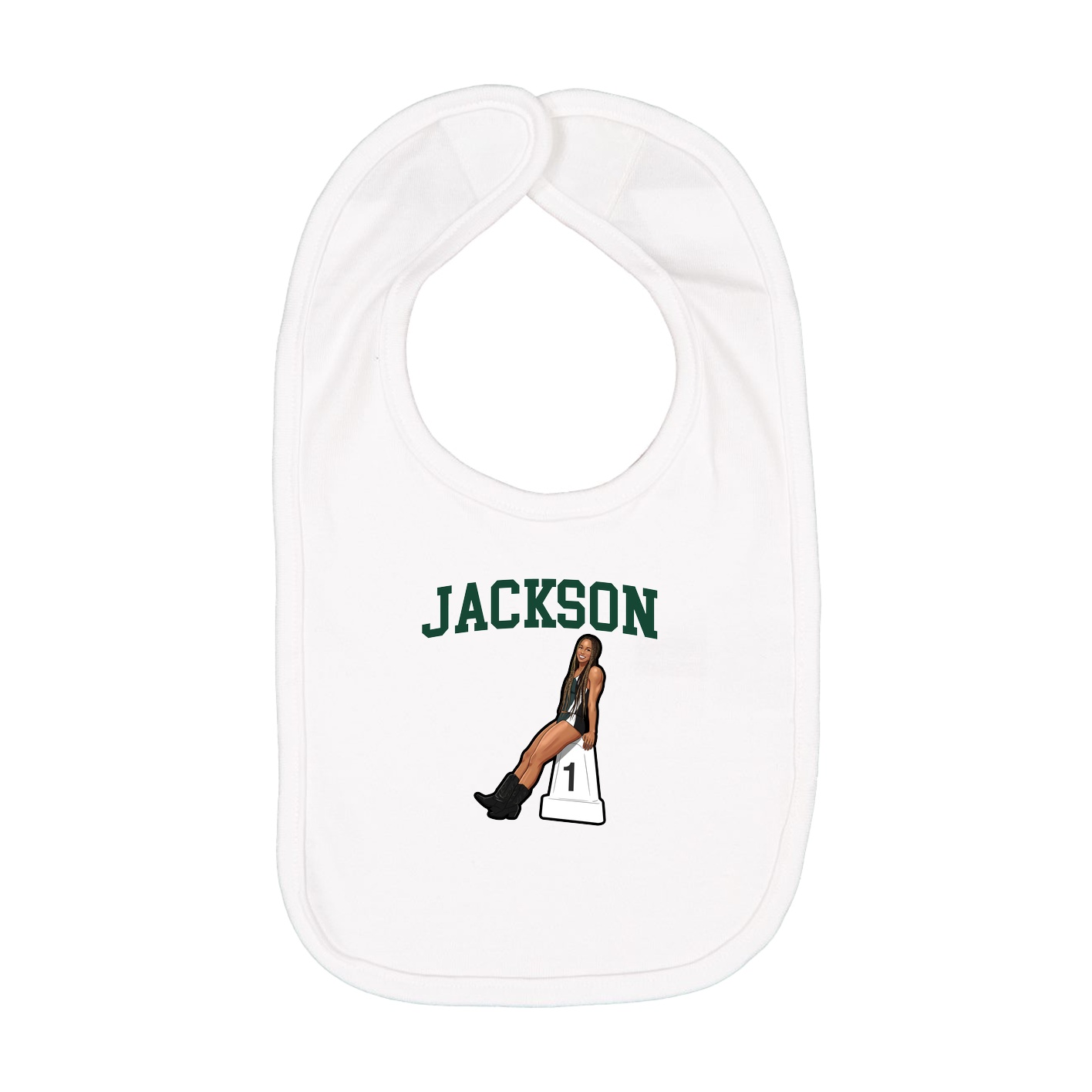 Infant Bib — Shirsey in White