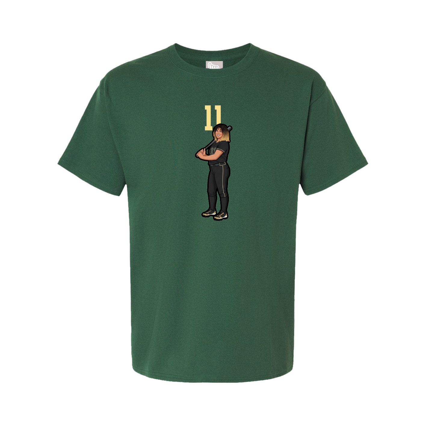 Tee — Number Top in Green