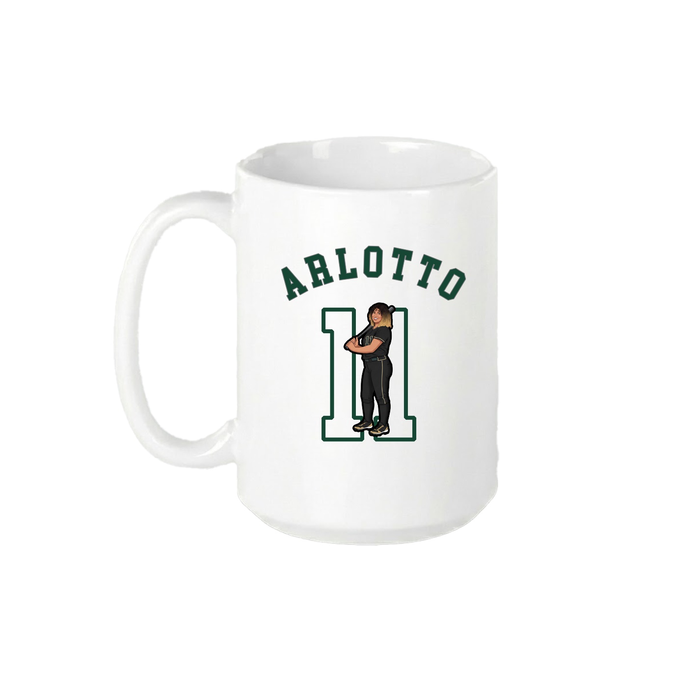15oz Coffee Mug — Shirsey Arch in White