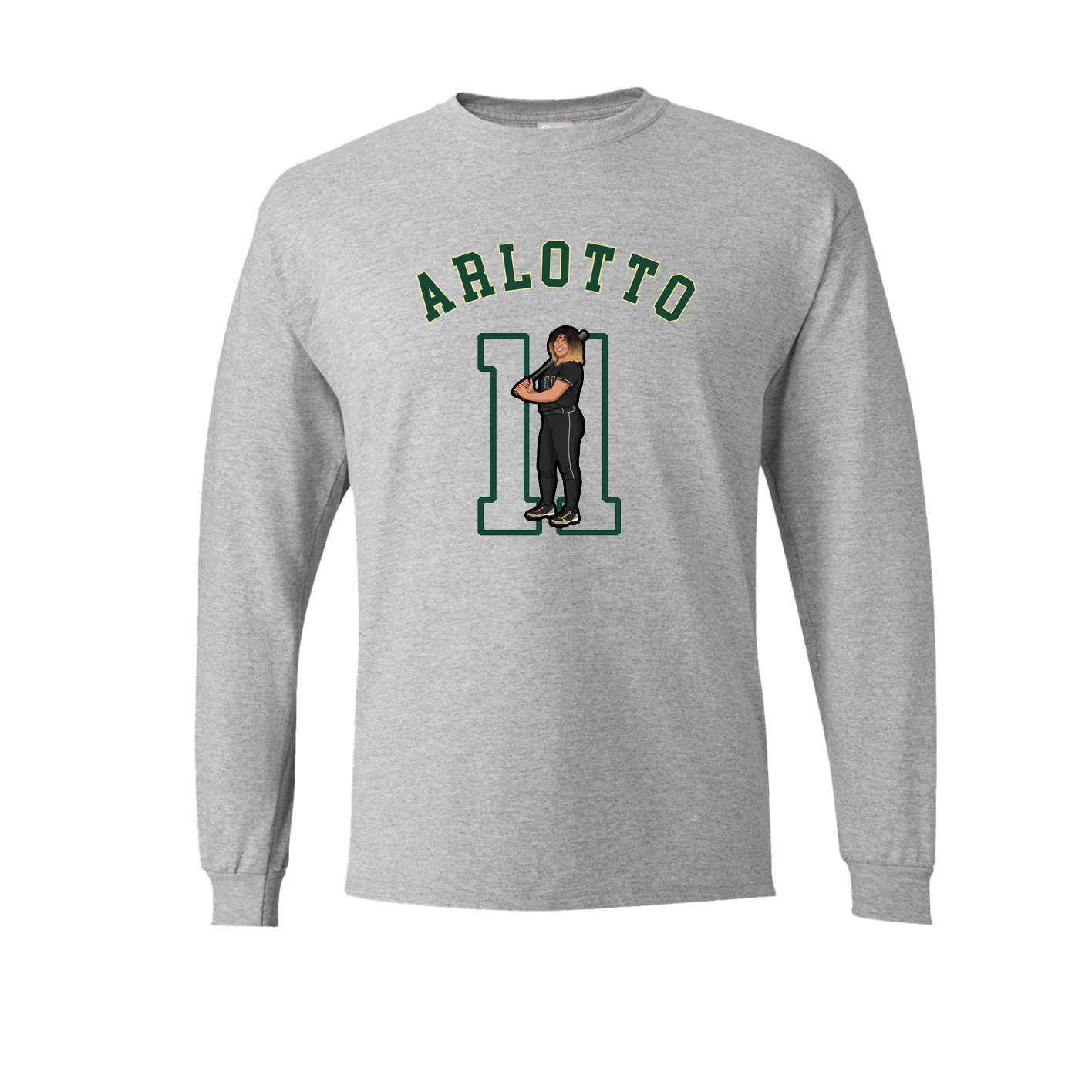 Long Sleeve Tee — Shirsey Arch in Grey