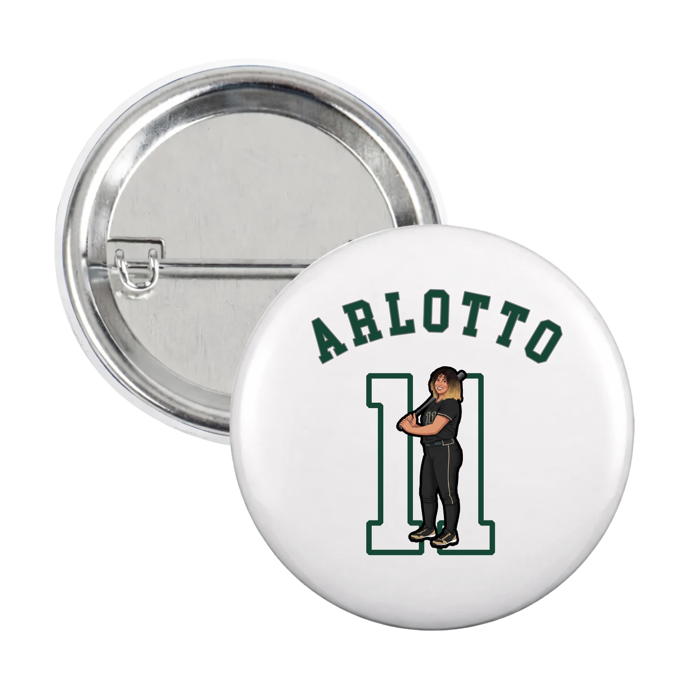 Game Day Button — Shirsey Arch in White