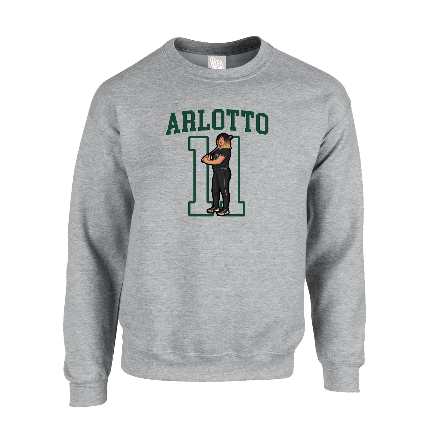 Fleece Crew — Shirsey in Grey