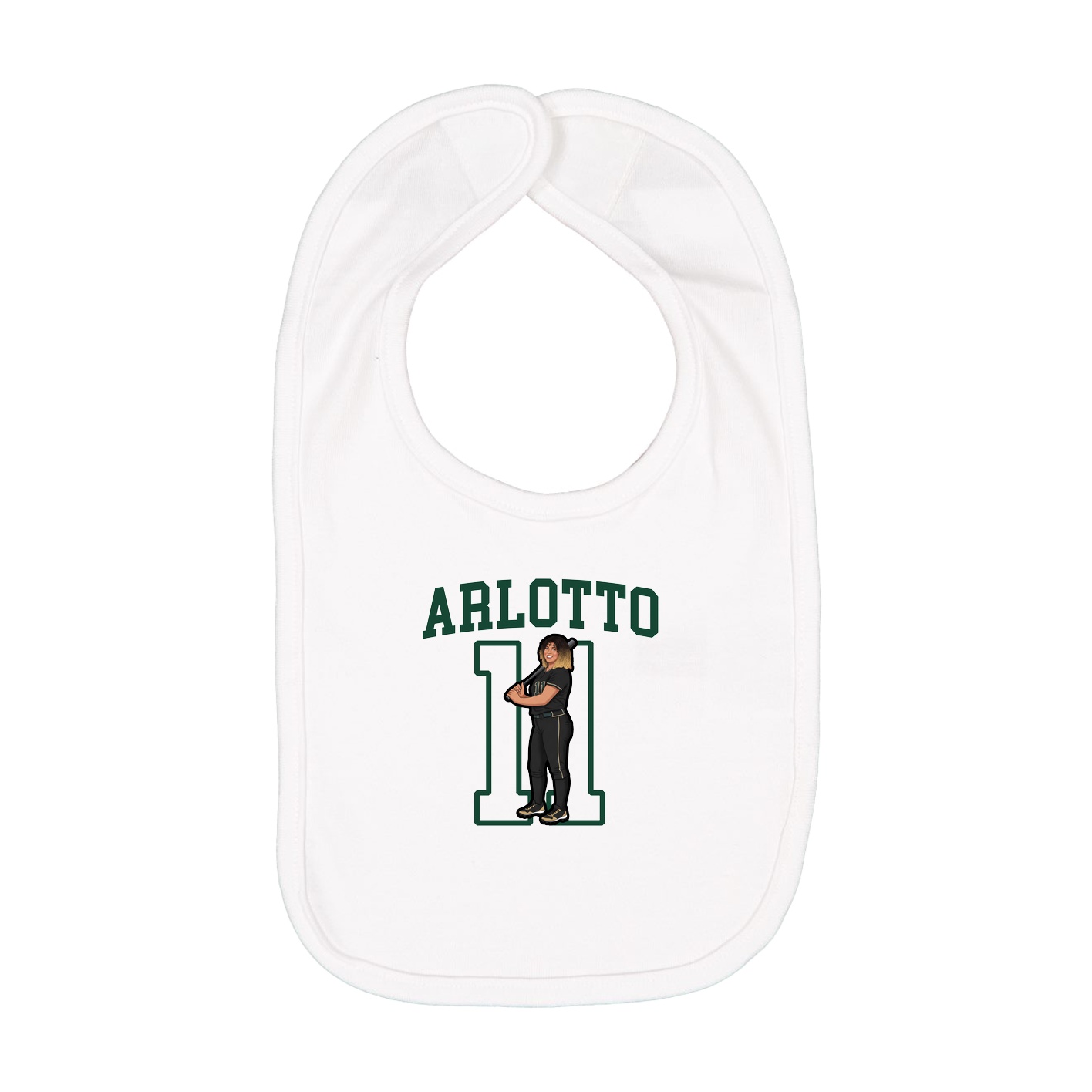 Infant Bib — Shirsey in White