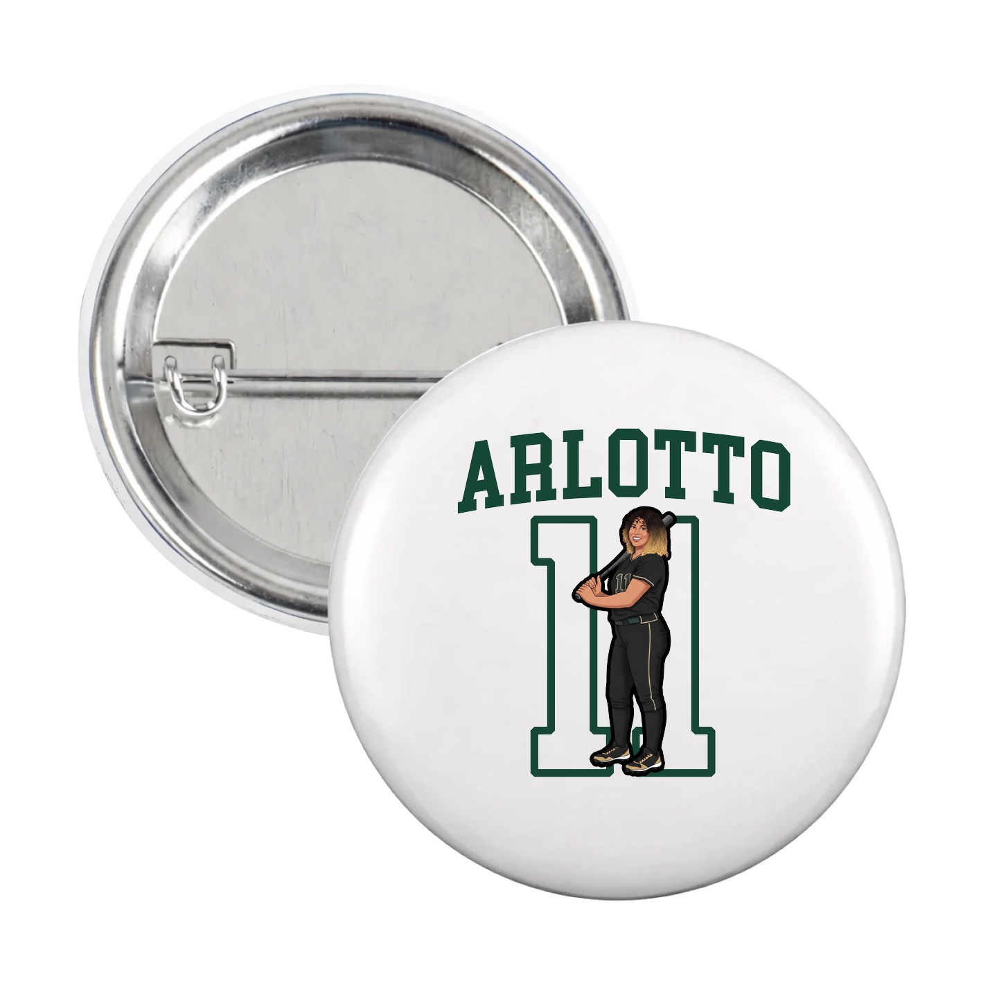 Game Day Button — Shirsey in White