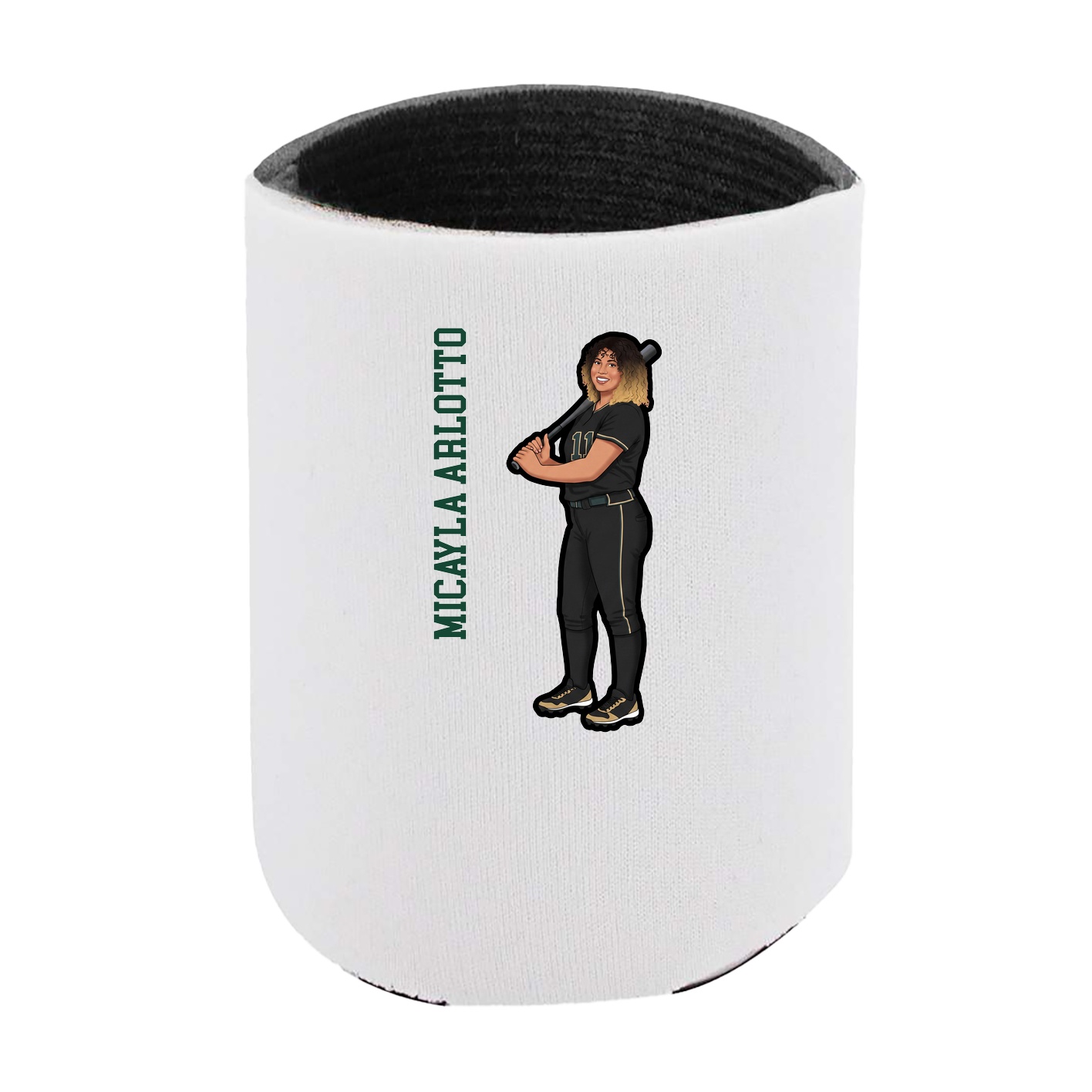 Can Holder — Name Vertical in White