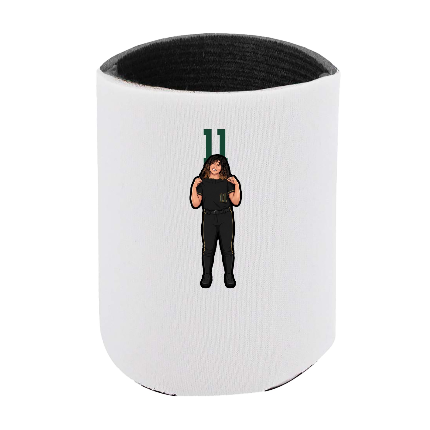 Can Holder — Number Top in White