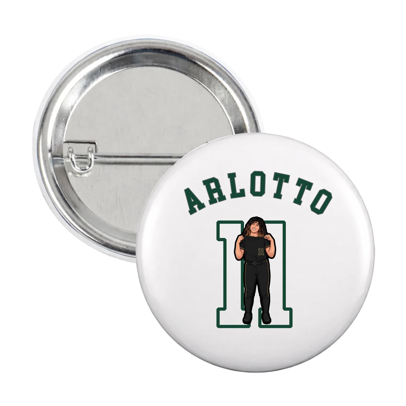 Game Day Button — Shirsey Arch in White