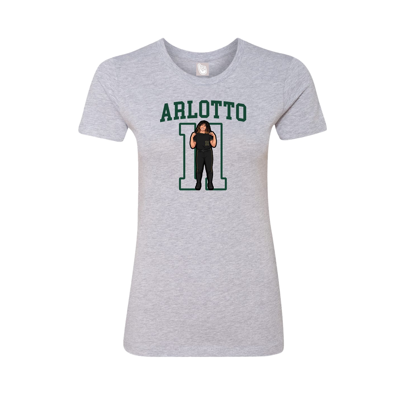 Fitted Women's Tee — Shirsey in Grey