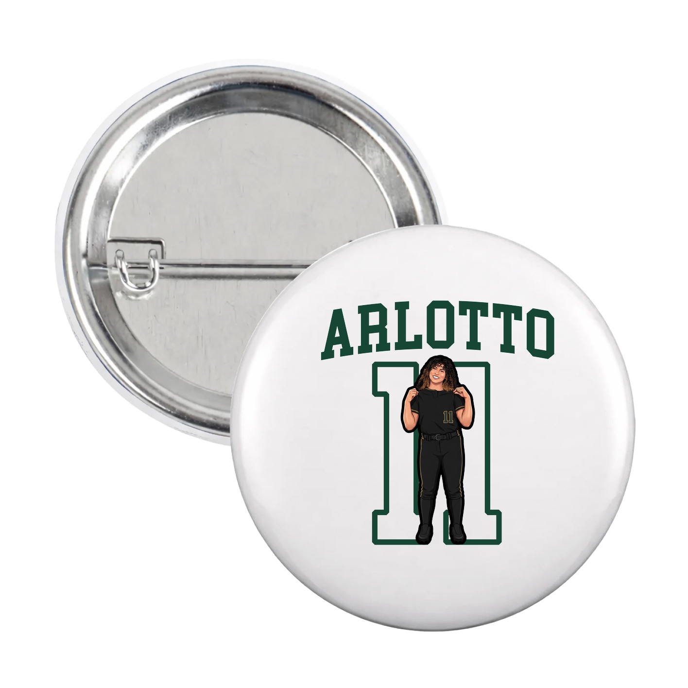 Game Day Button — Shirsey in White