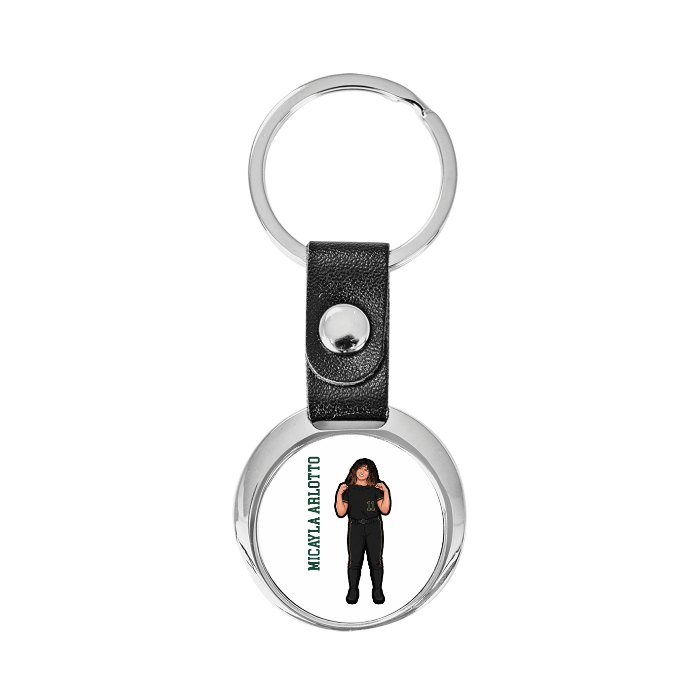 Key Chain — Name Vertical in Classic