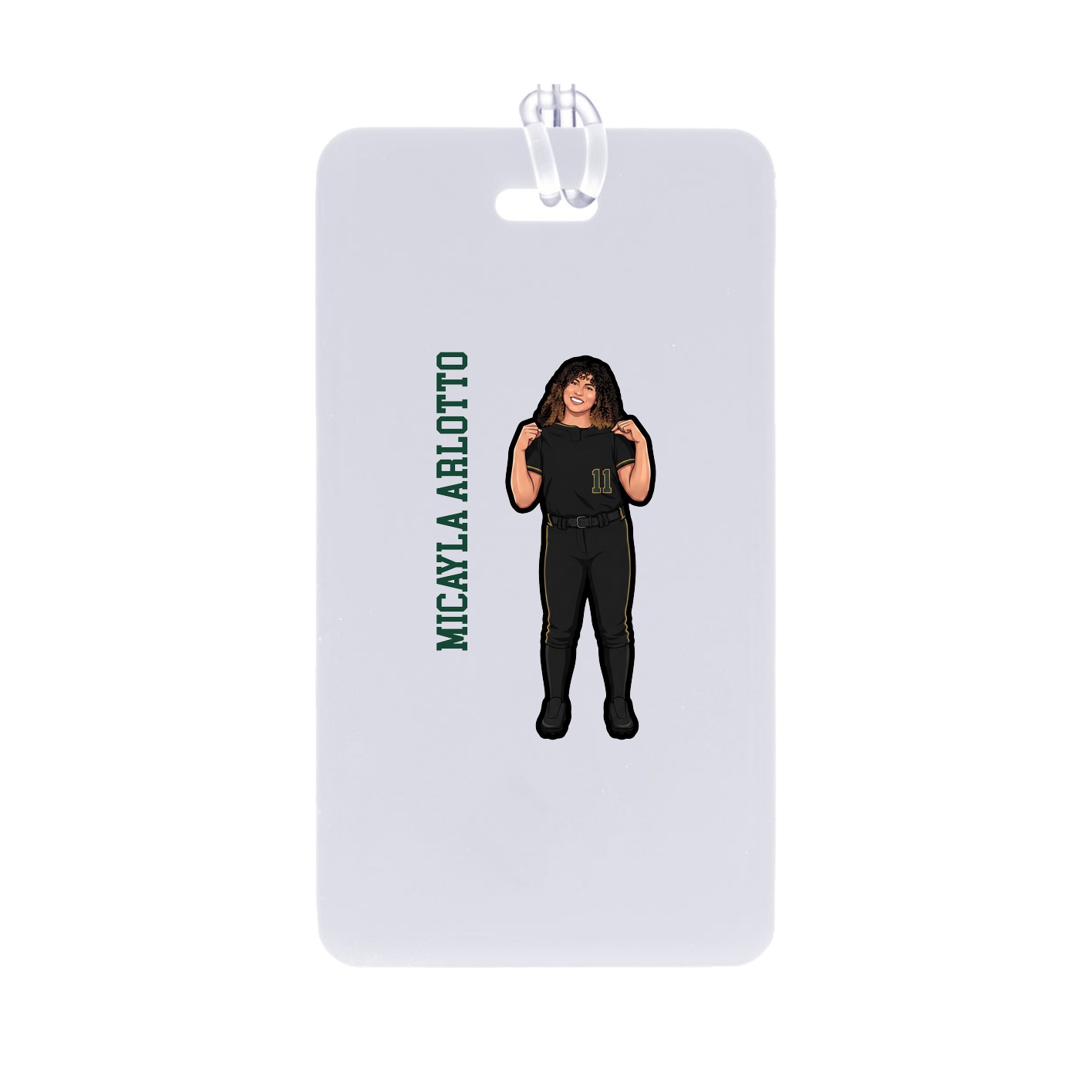 Bag Tag — Name Vertical in Classic