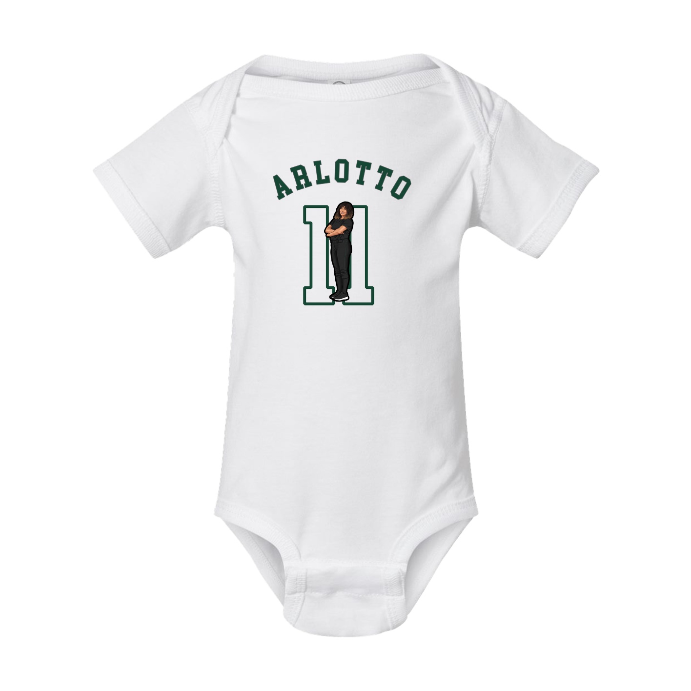 Baby Onesie — Shirsey Arch in White