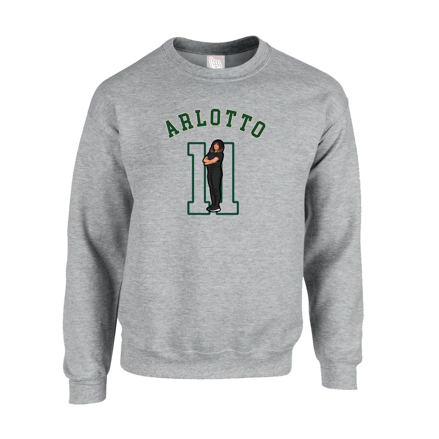 Fleece Crew — Shirsey Arch in Grey