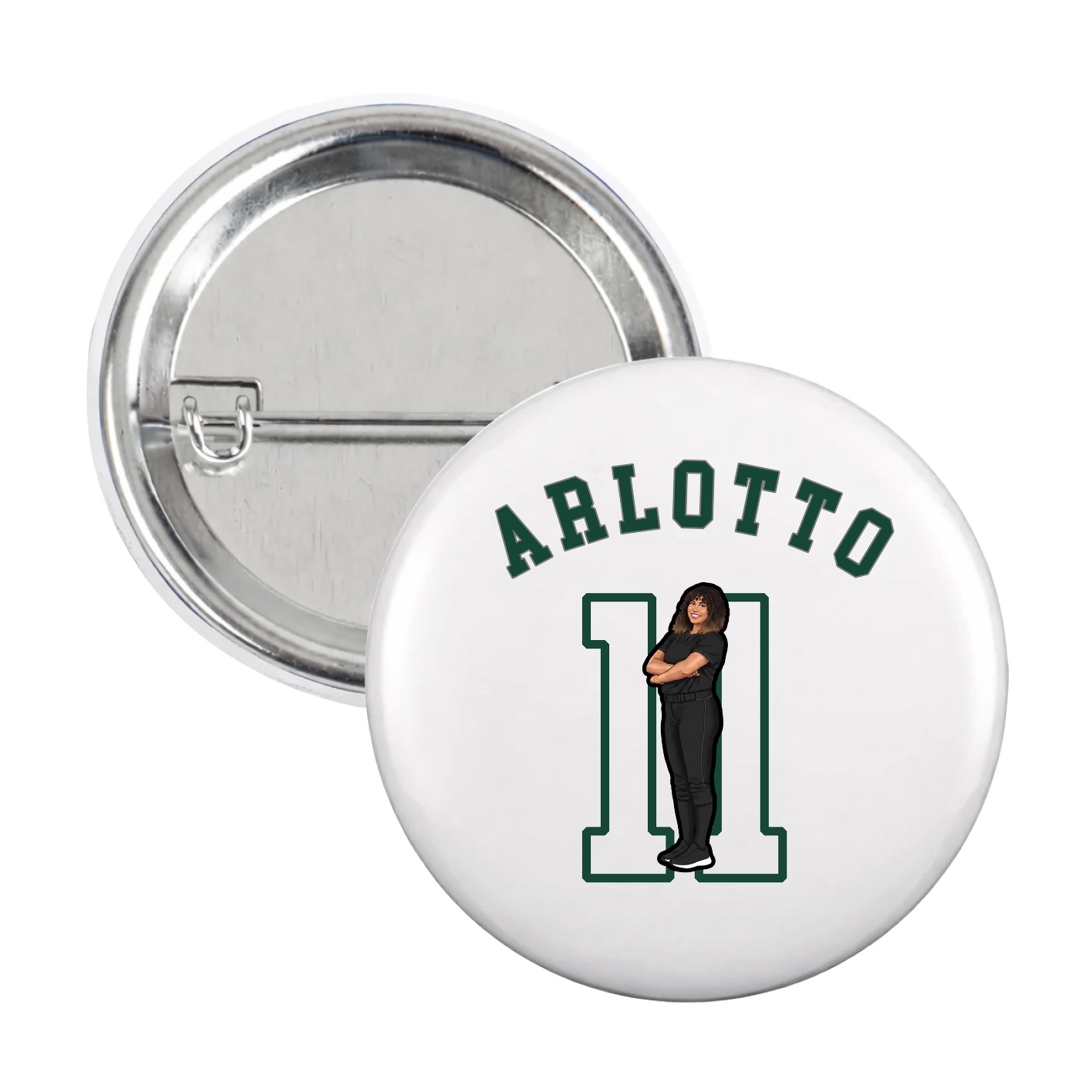 Game Day Button — Shirsey Arch in White