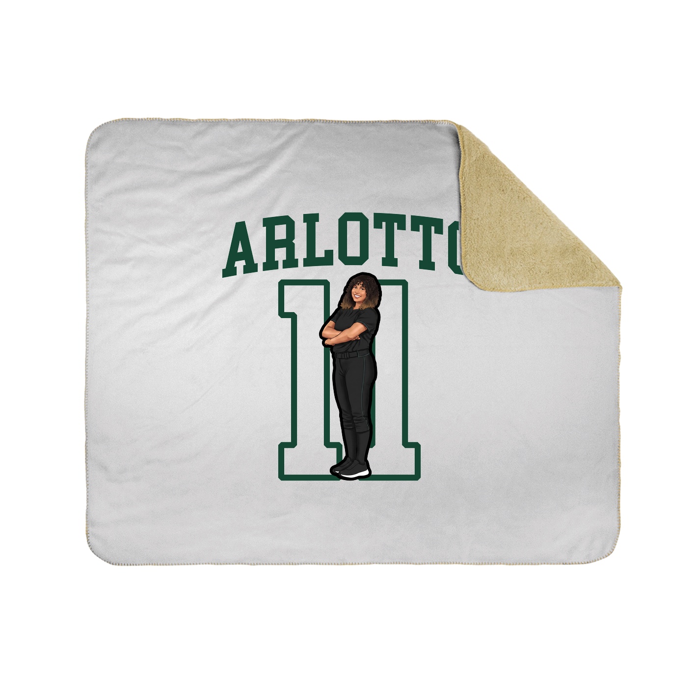 Throw Blanket — Shirsey in White