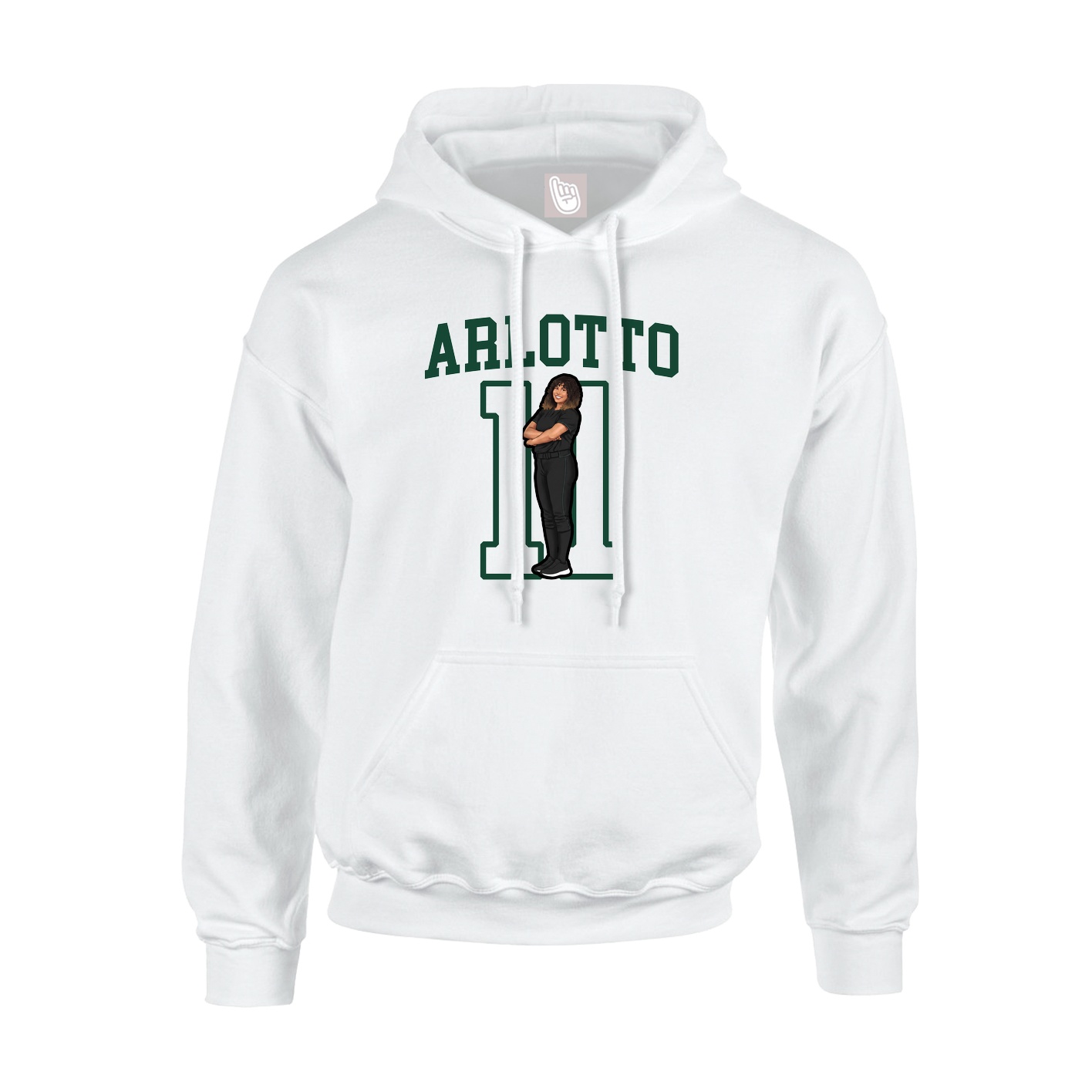 Hoodie — Shirsey in White