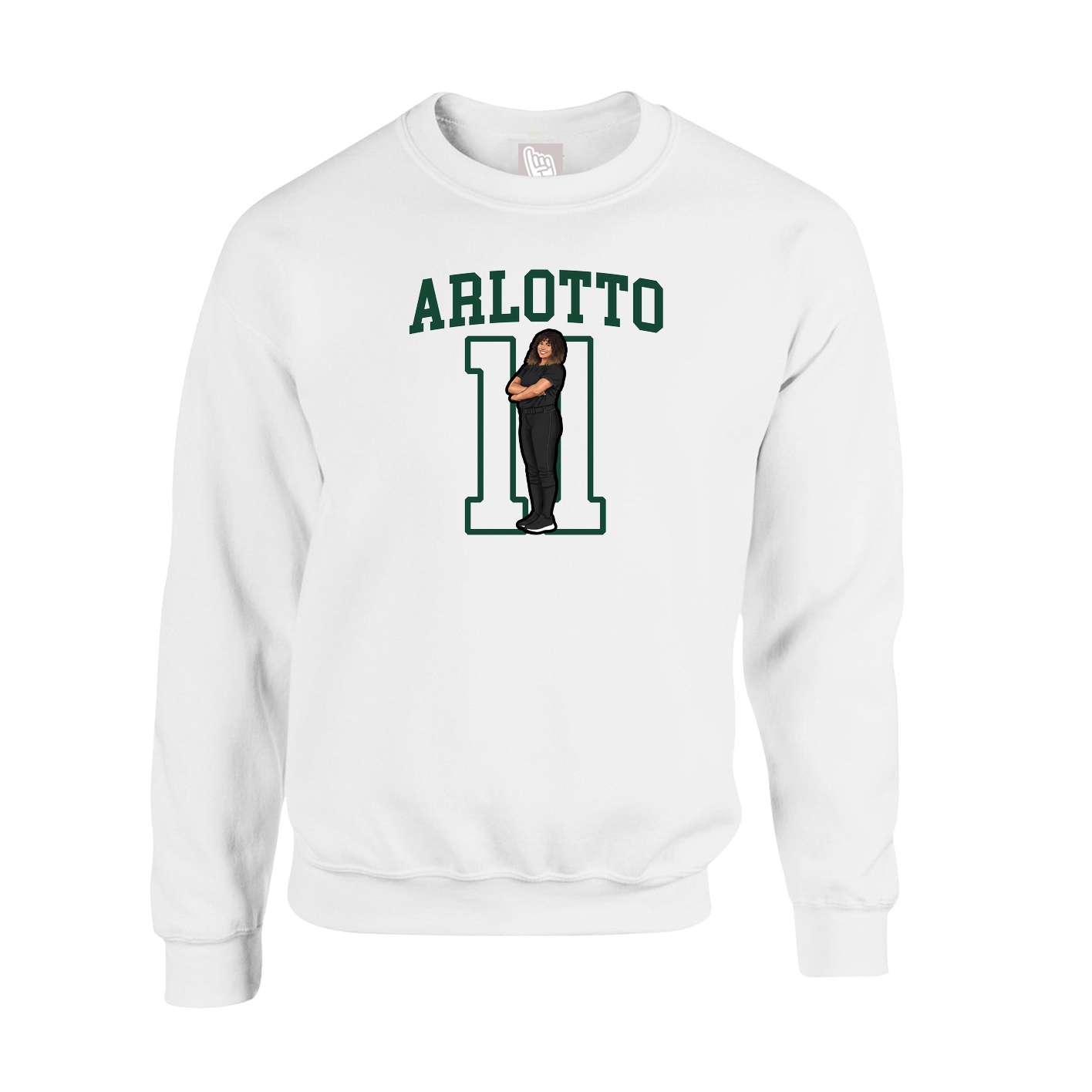 Fleece Crew — Shirsey in White