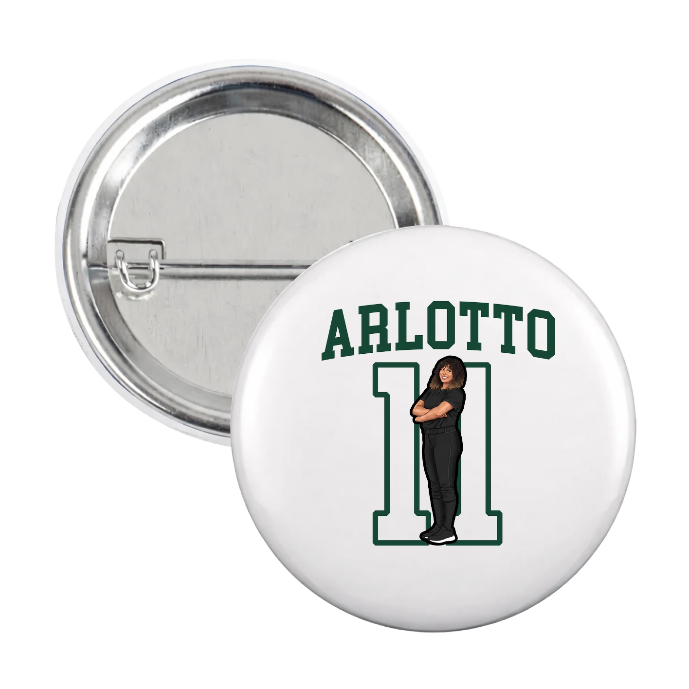 Game Day Button — Shirsey in White