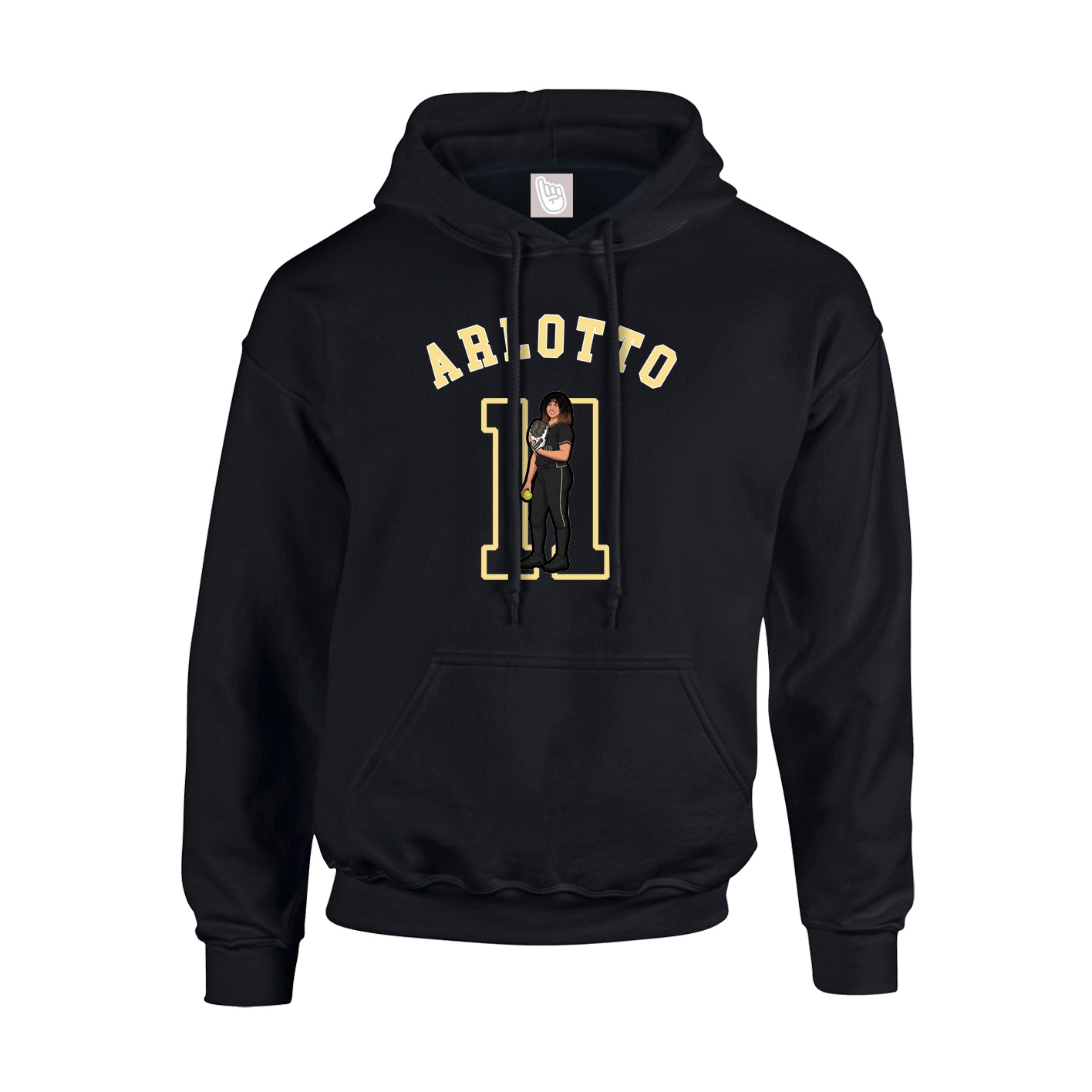 Youth Hoodie — Shirsey Arch in Black