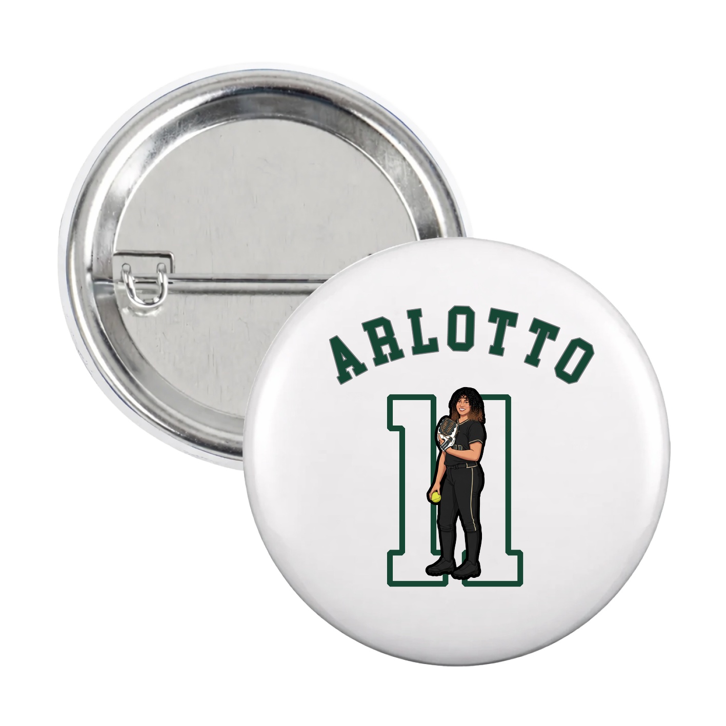 Game Day Button — Shirsey Arch in White