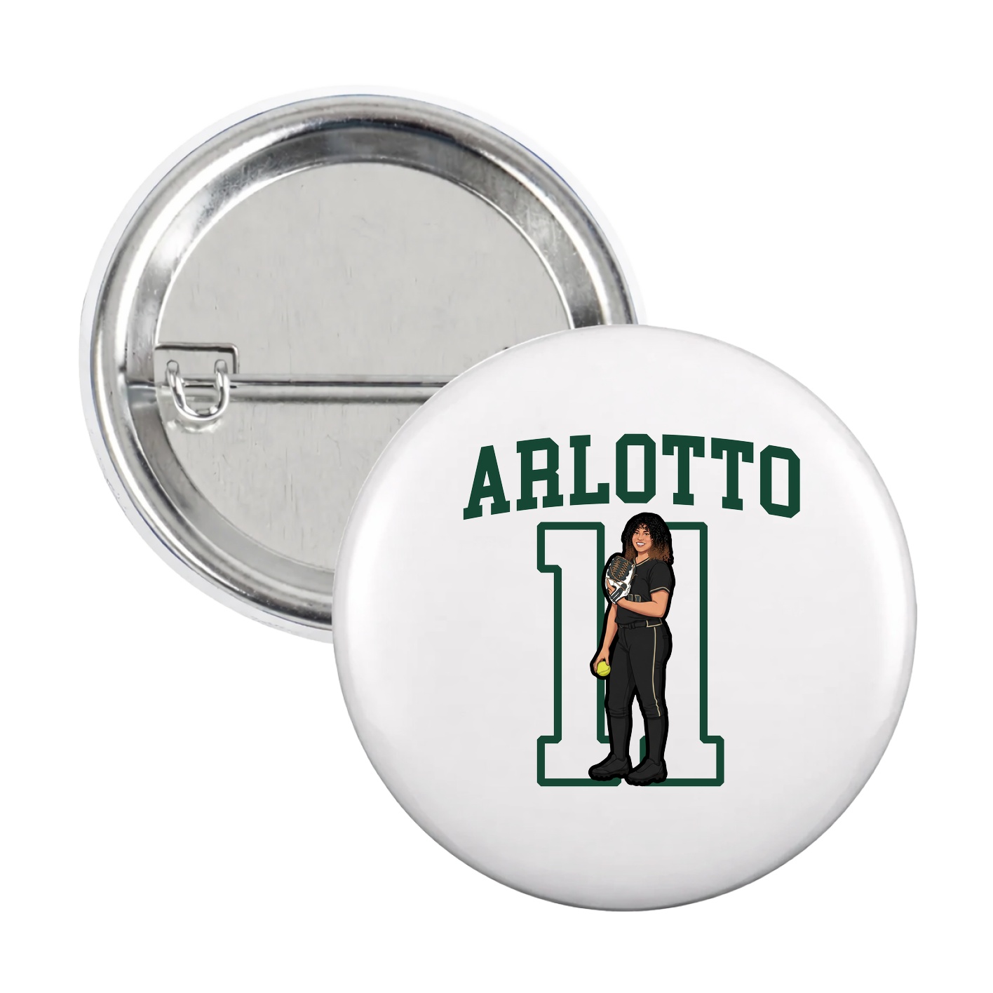 Game Day Button — Shirsey in White