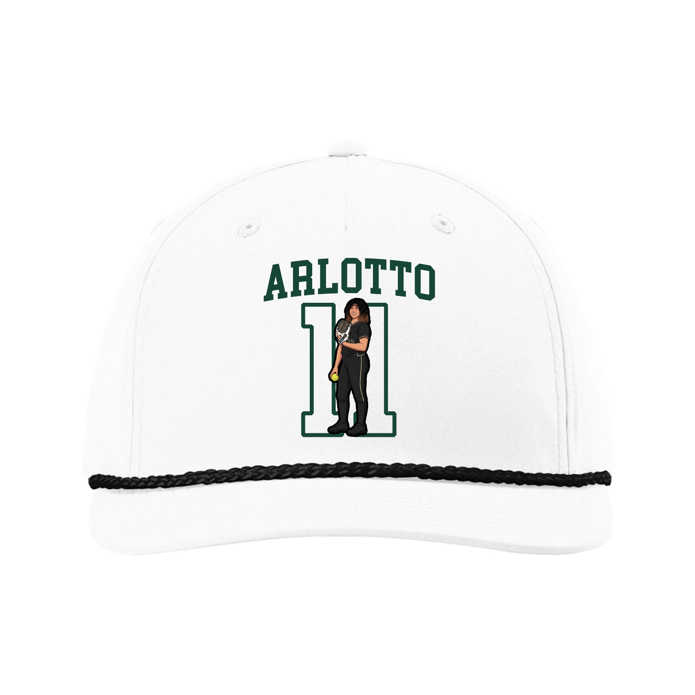 Five-Panel Classic Rope Cap — Shirsey in White