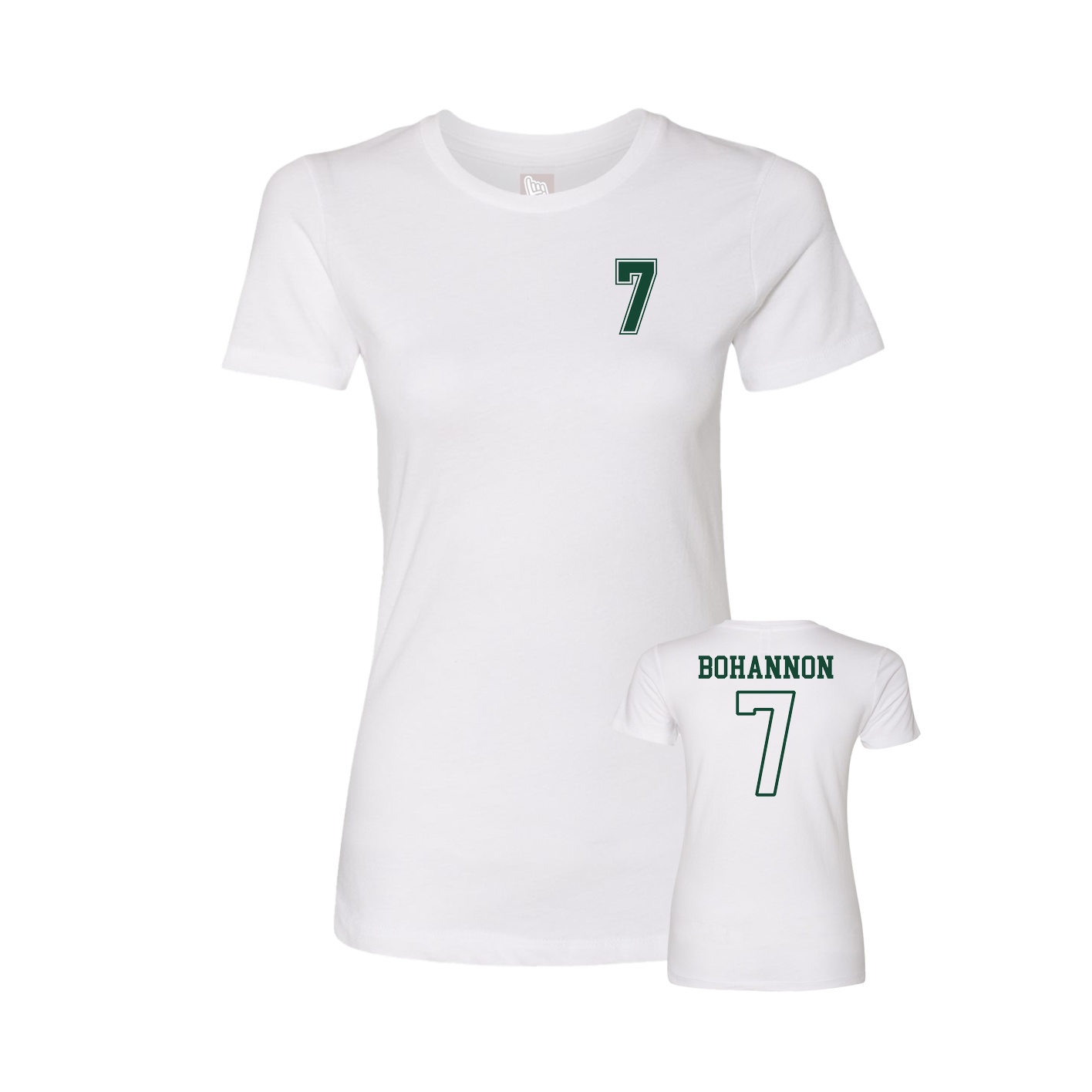 Womens Tee — Chest Back in White