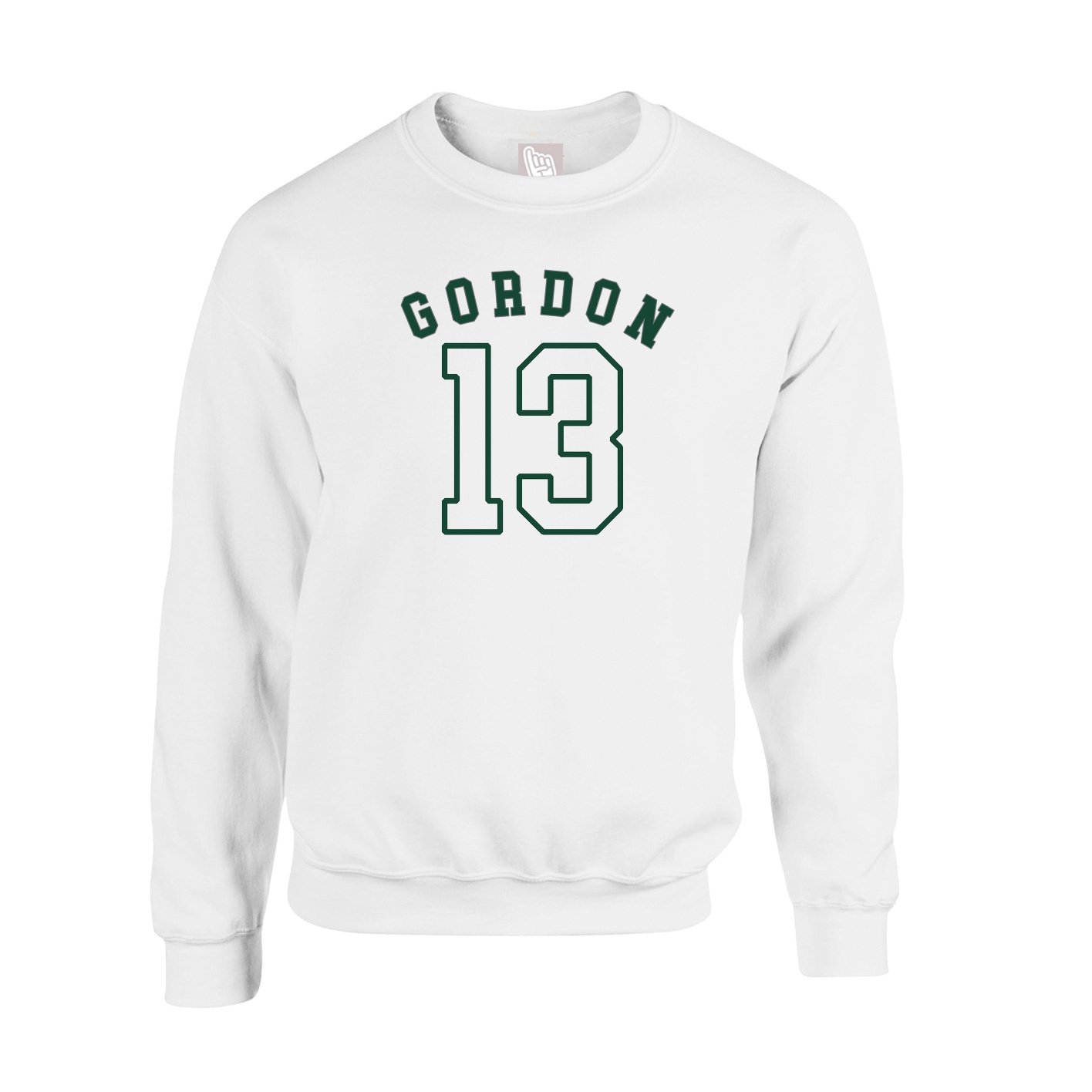 Fleece Crew — Shirsey Arch in White