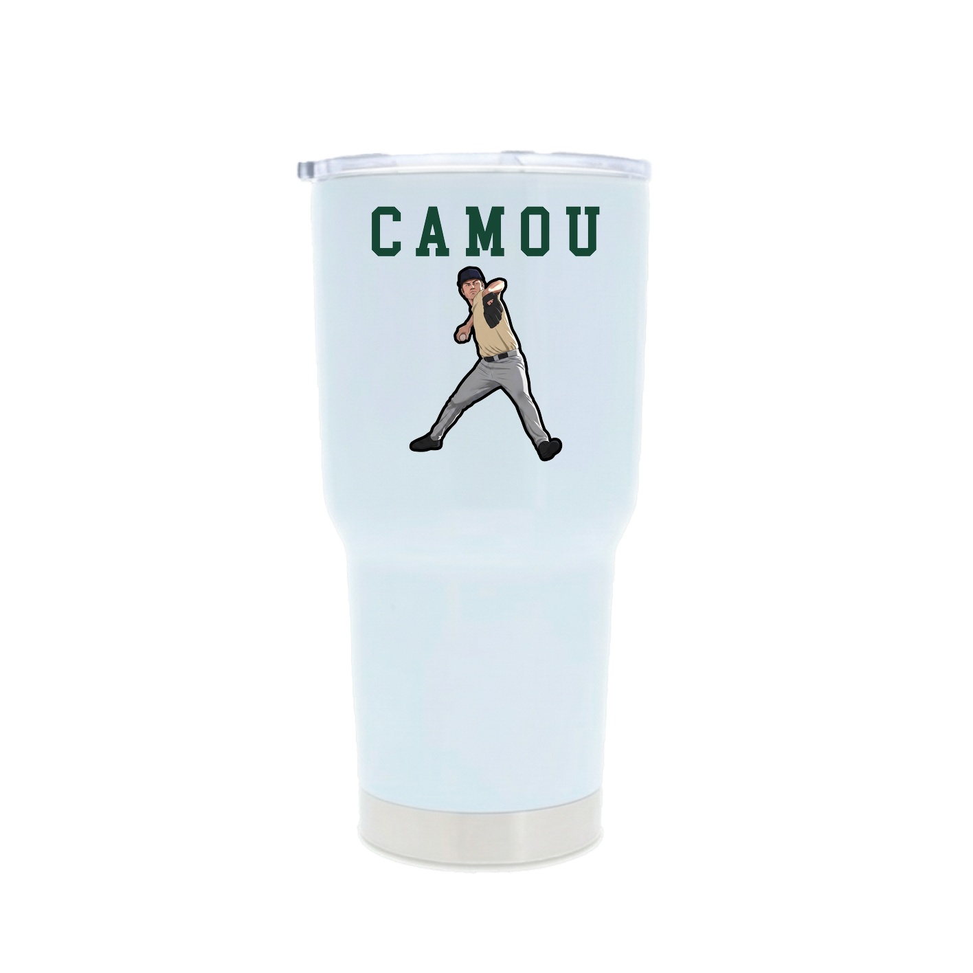 30oz Stainless Steel Tumbler — Shirsey in White