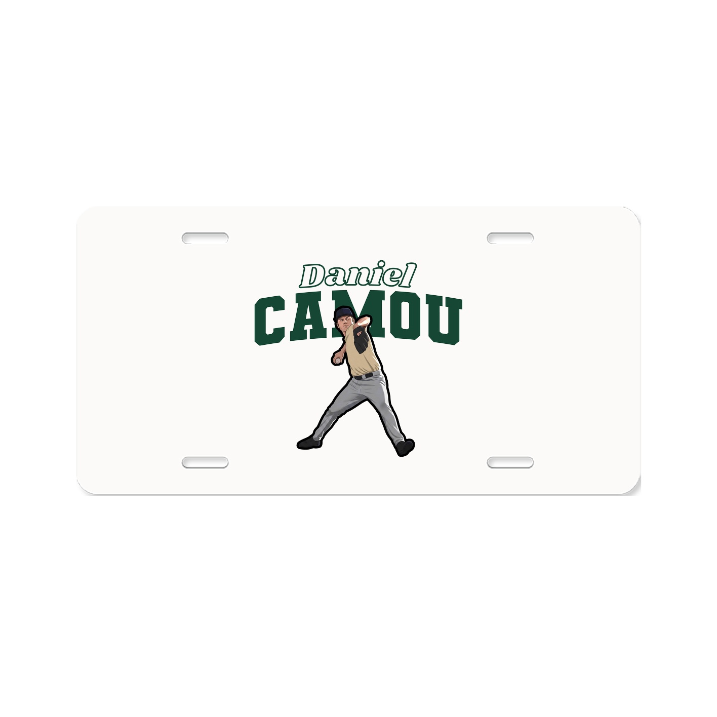 License Plate — Name Arch in Classic