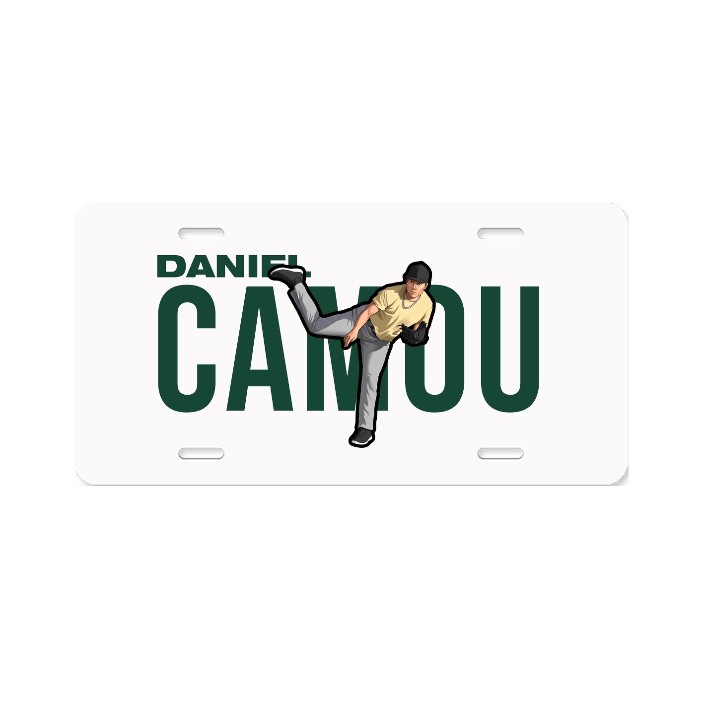 License Plate — Player Name in Classic