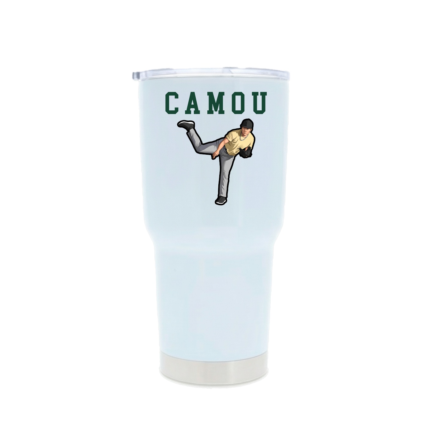 30oz Stainless Steel Tumbler — Shirsey in White