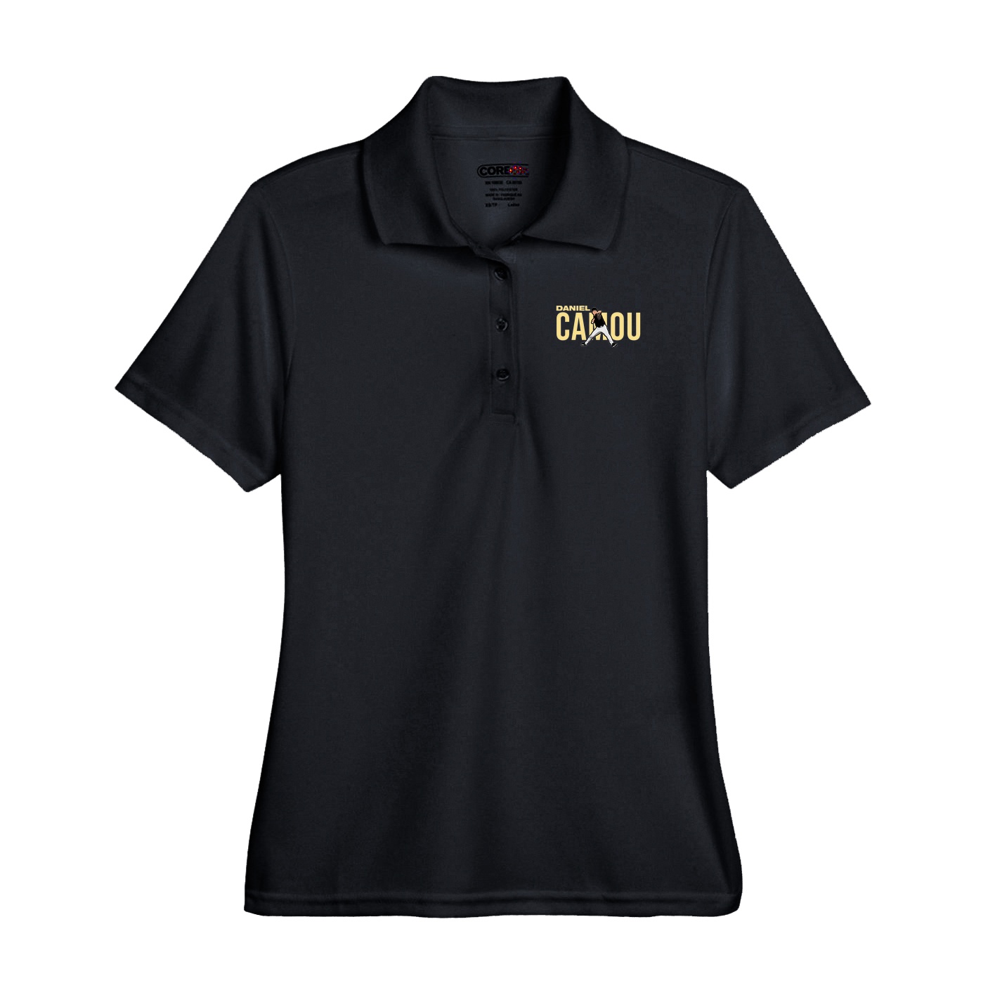 Performance Polo — Player Name in Black