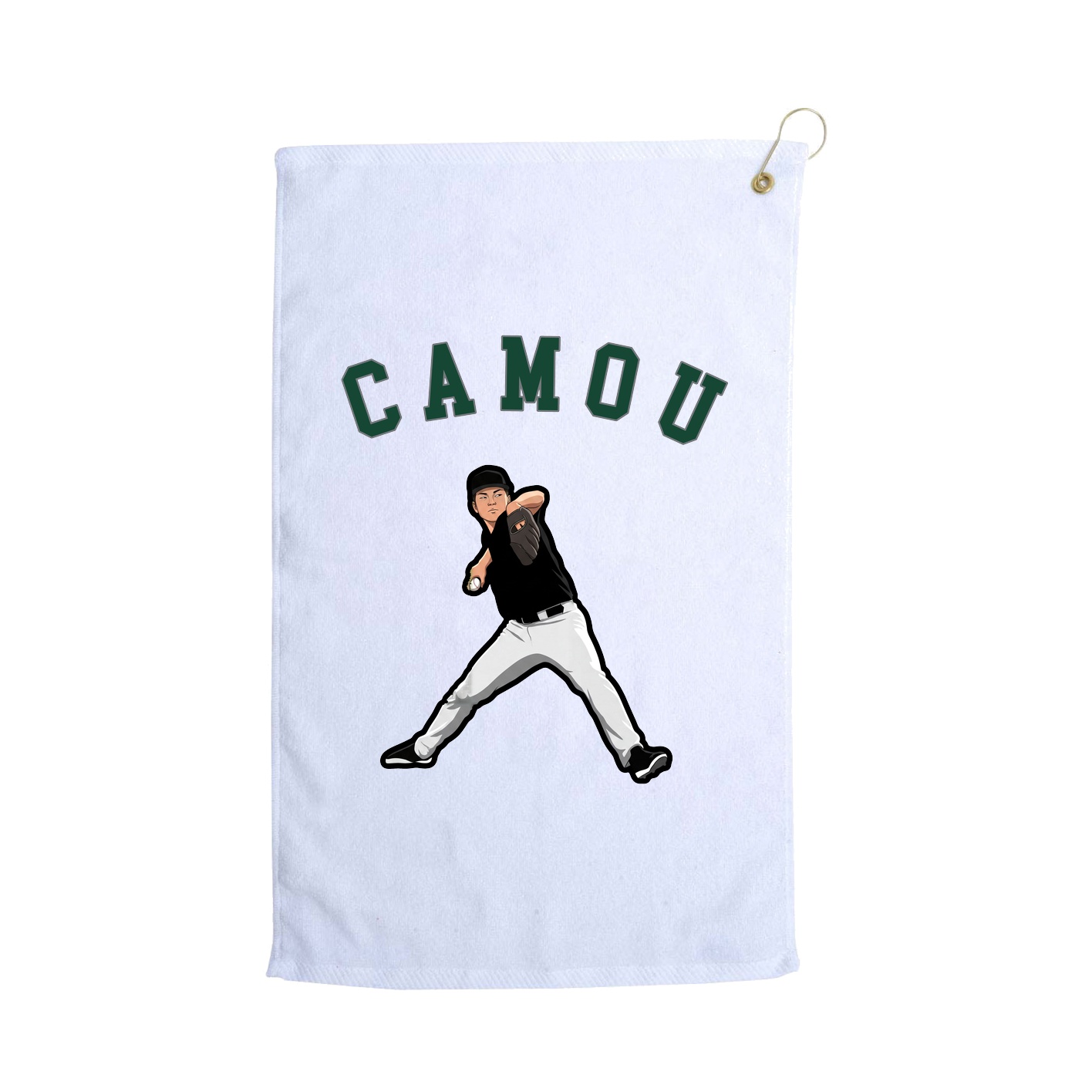 Golf Towel — Shirsey Arch in White