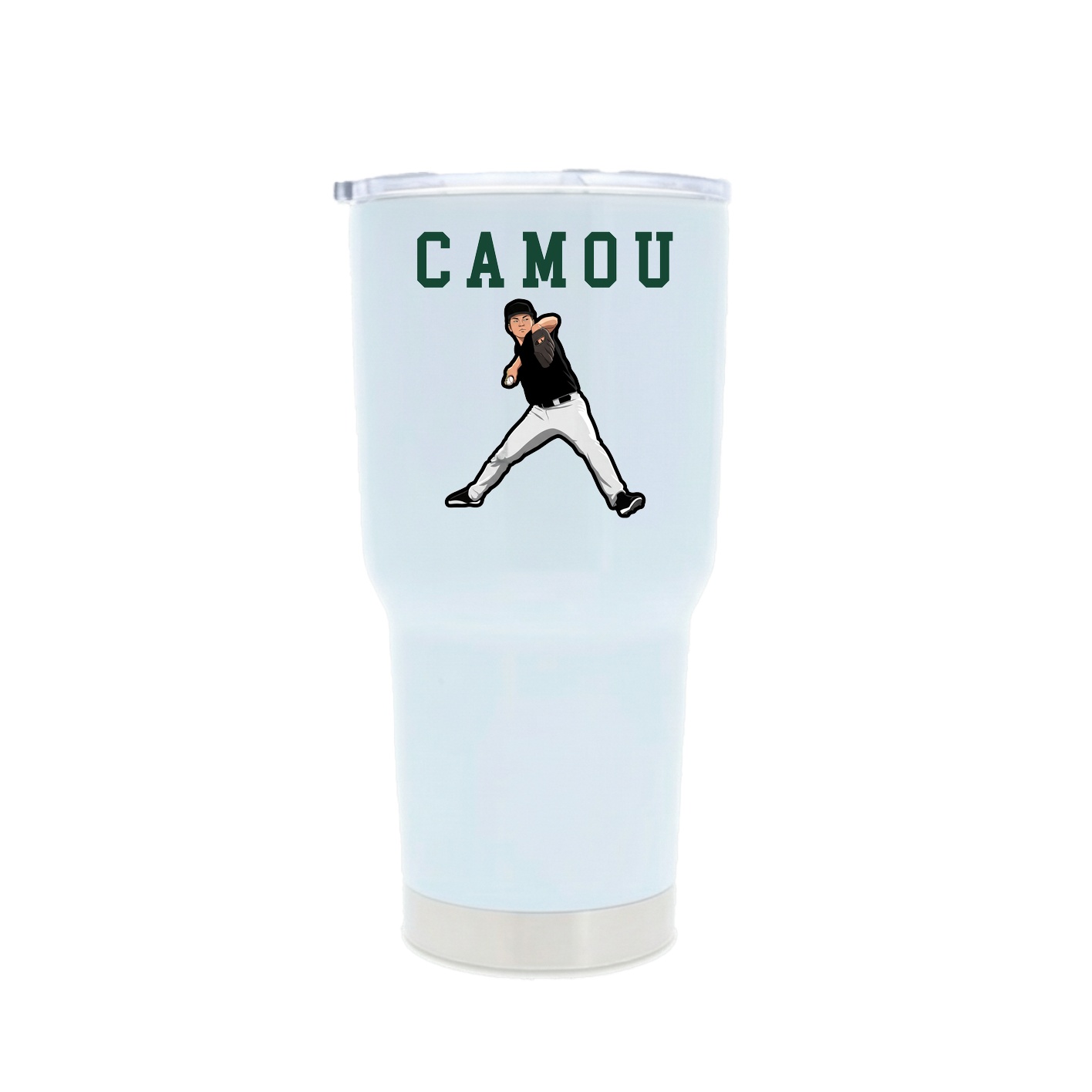 30oz Stainless Steel Tumbler — Shirsey in White