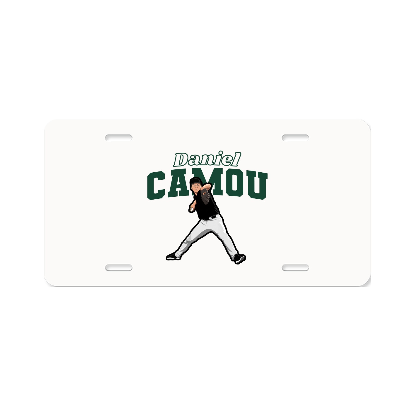 License Plate — Name Arch in Classic