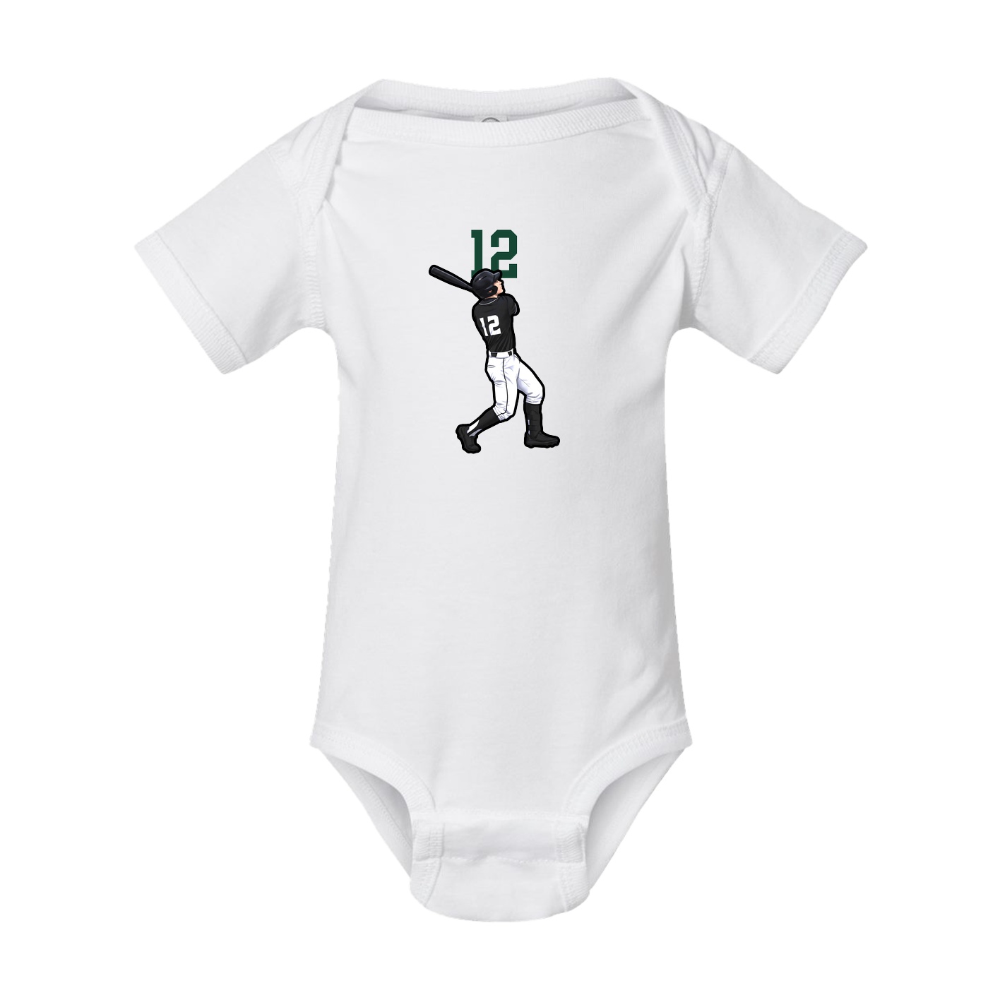 Baby Onesie — Number Top in White