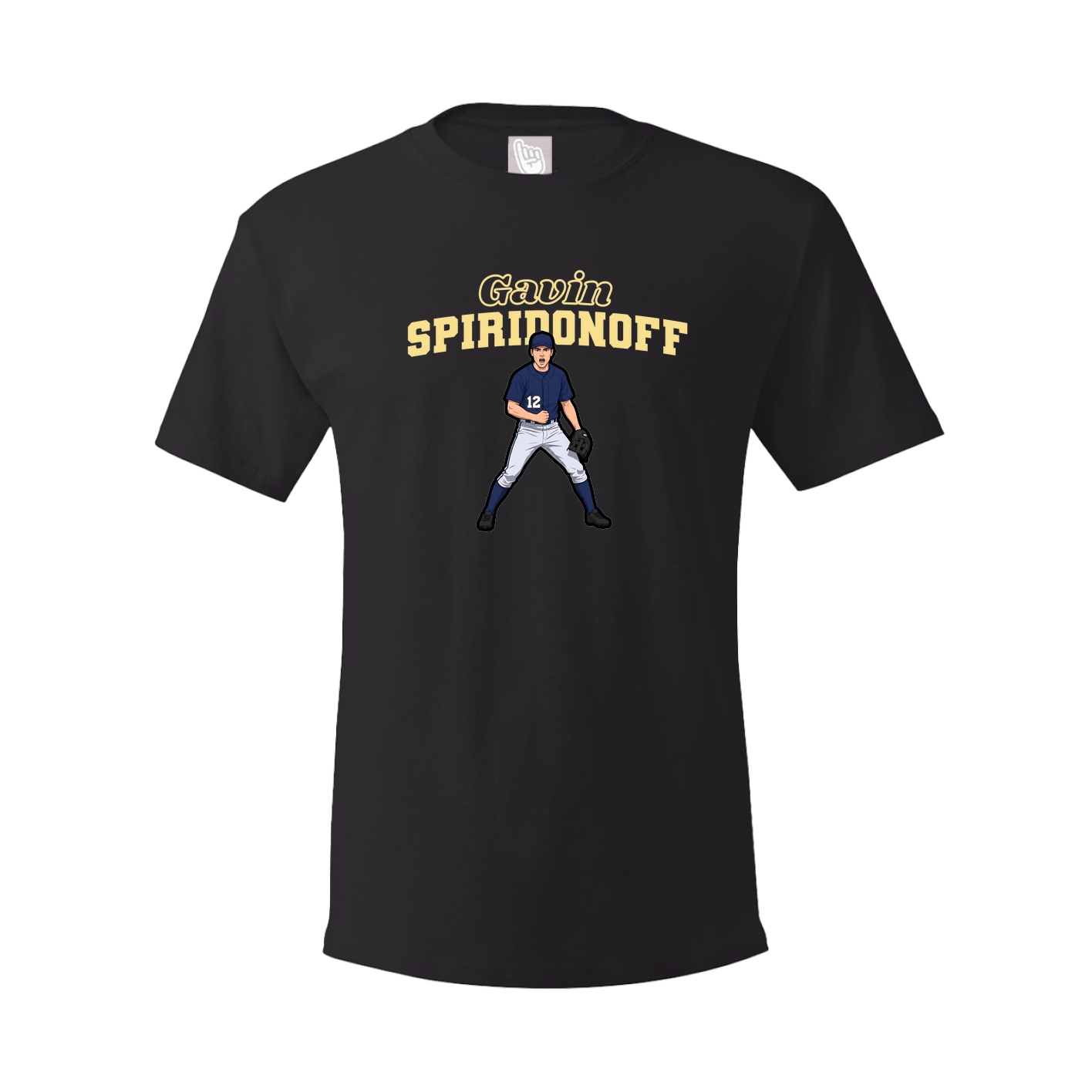 Youth Tee — Name Arch in Black