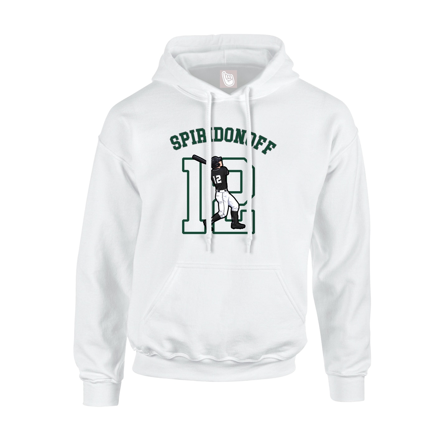 Youth Hoodie — Shirsey Arch in White