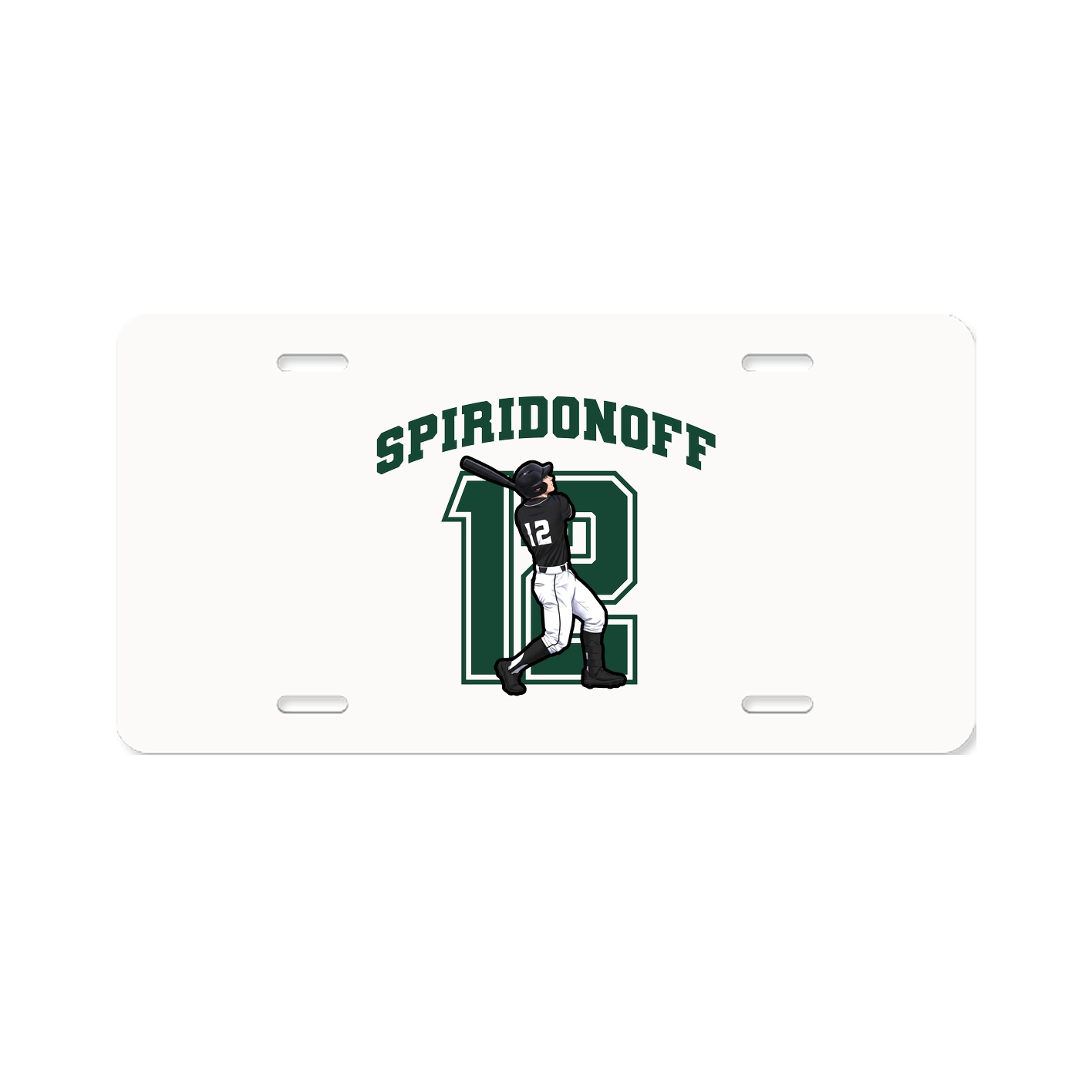 License Plate — Number in Classic