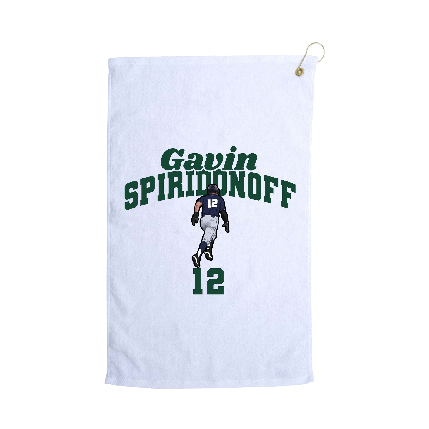 Golf Towel — Signature Arch in White