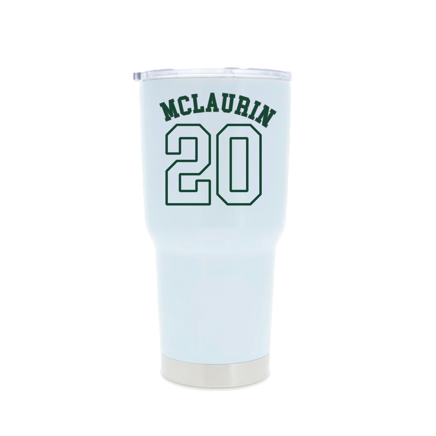 30oz Stainless Steel Tumbler — Shirsey Arch in White