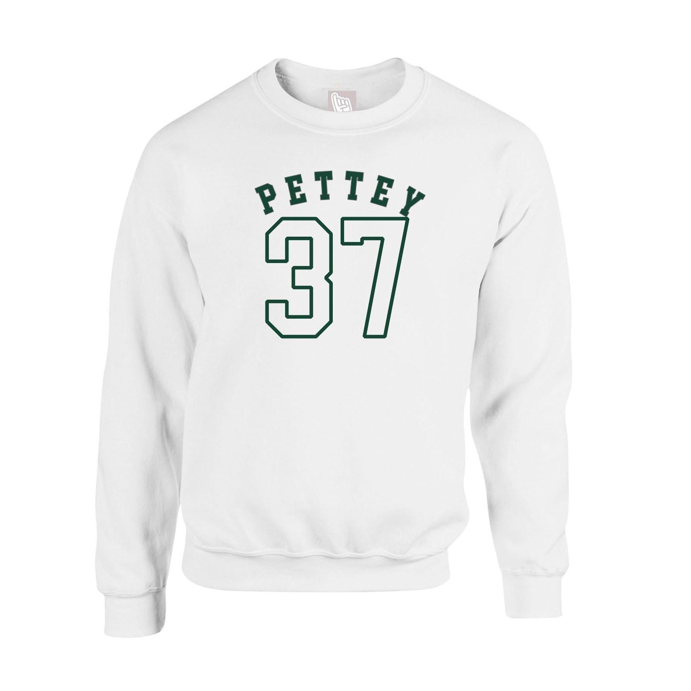 Fleece Crew — Shirsey Arch in White