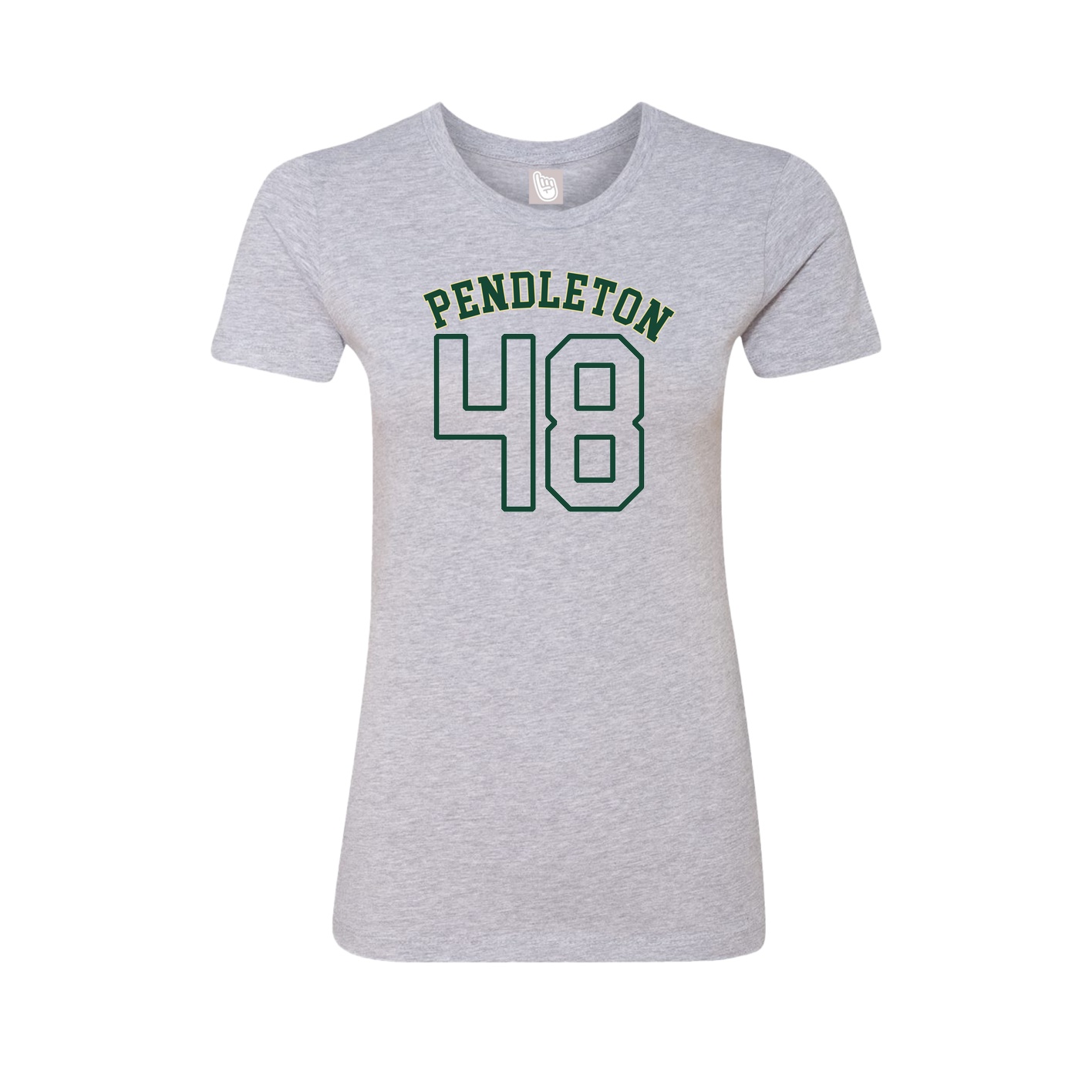 Fitted Women's Tee — Shirsey Arch in Grey